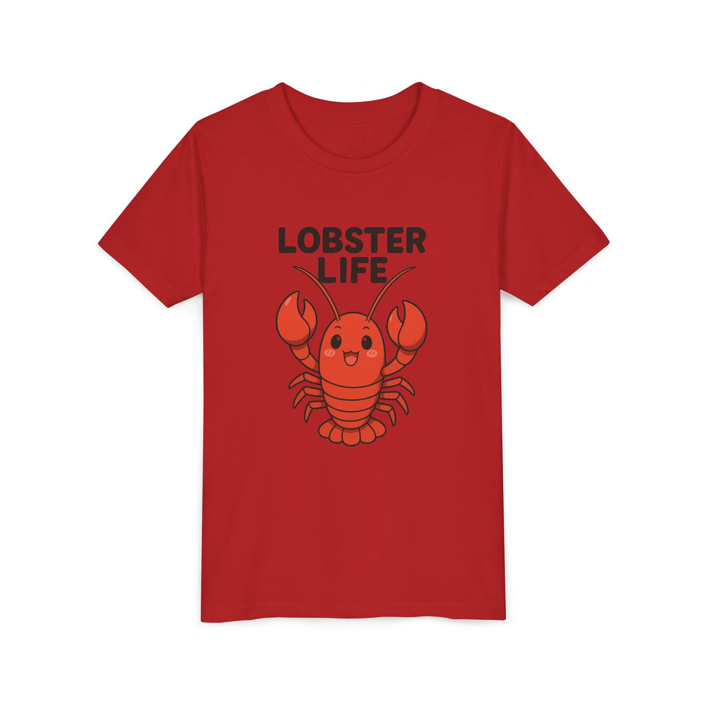 Youth Tee — Cute "Lobster Life" Kids T-Shirt (Summer Beach Shirt)