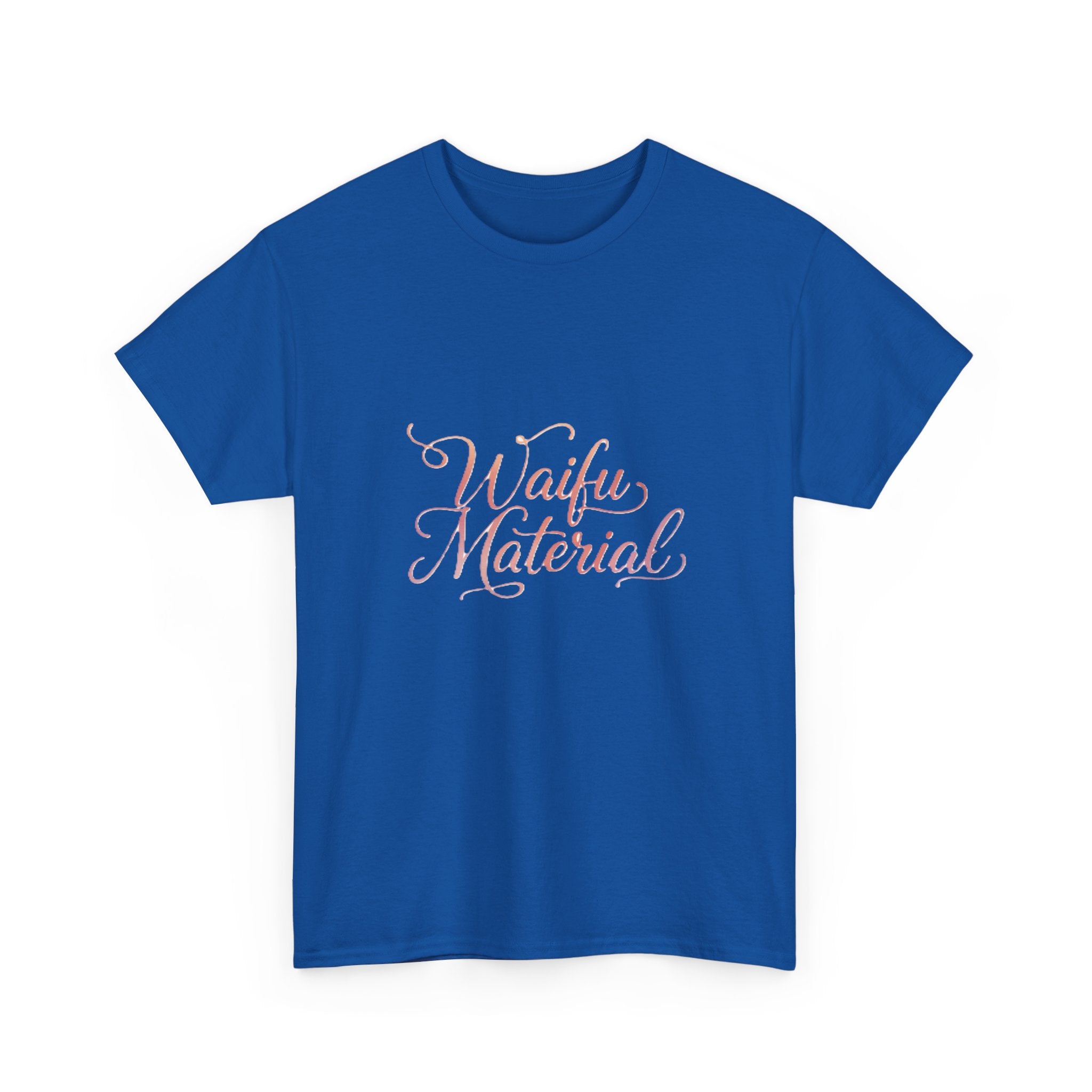 Waifu Material T-Shirt — Cute Pastel Script Anime Fan Tee - Adult