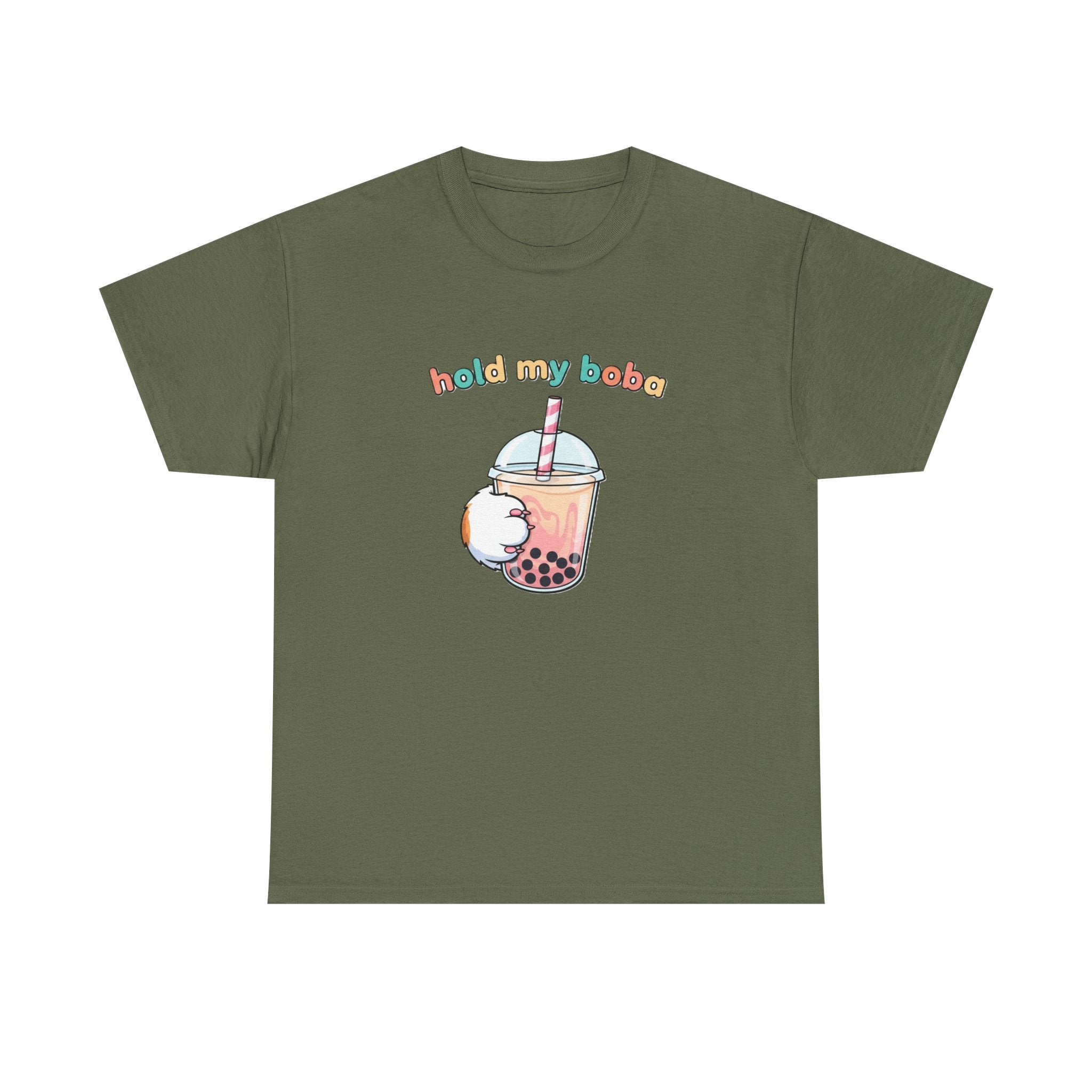 Hold My Boba T‑Shirt — Cute Bubble Tea Graphic Tee - Adult