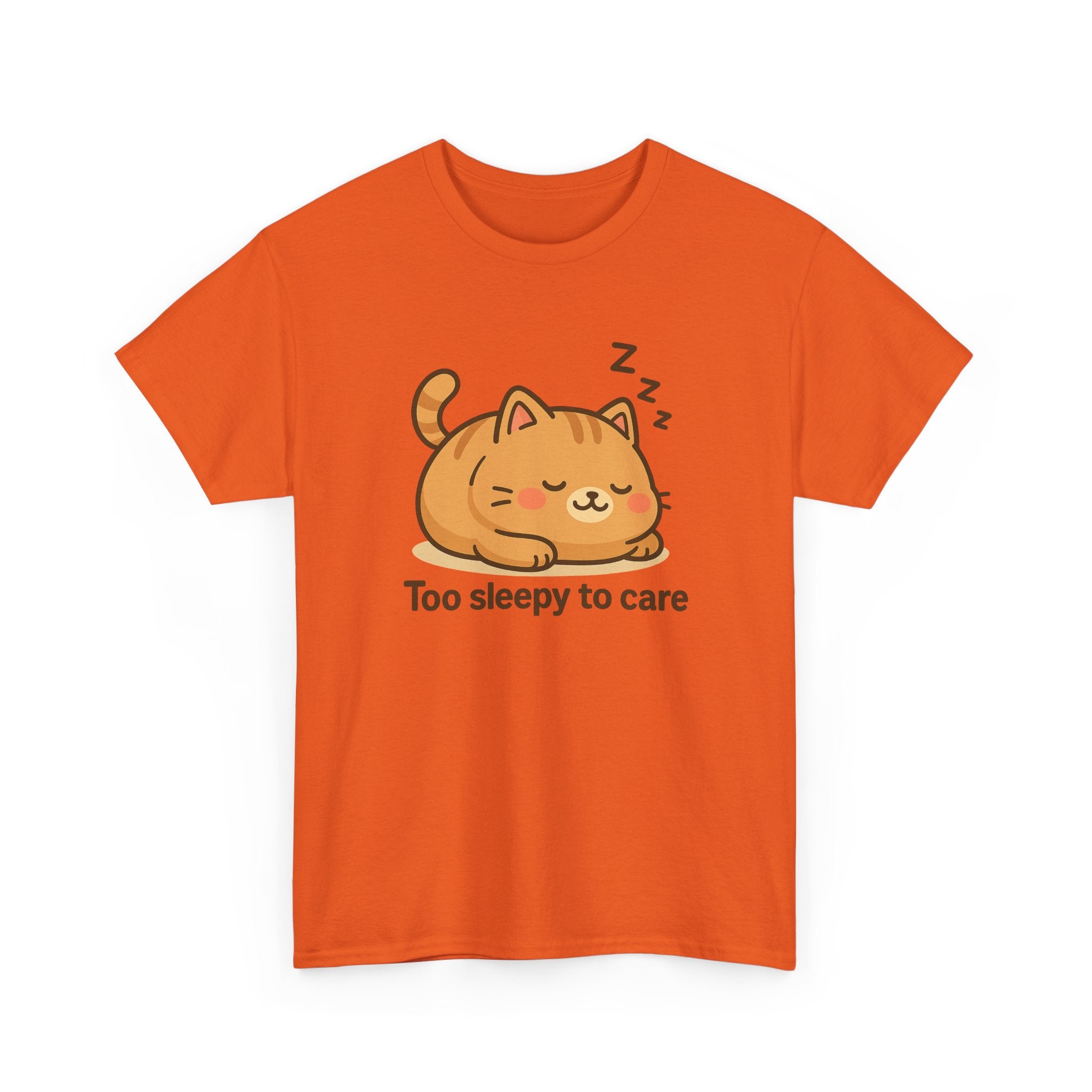 Too Sleepy to Care Cat T-Shirt - Adult