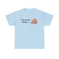 Introvert Mode T-Shirt — Cute Hermit Crab Graphic Tee - Adult
