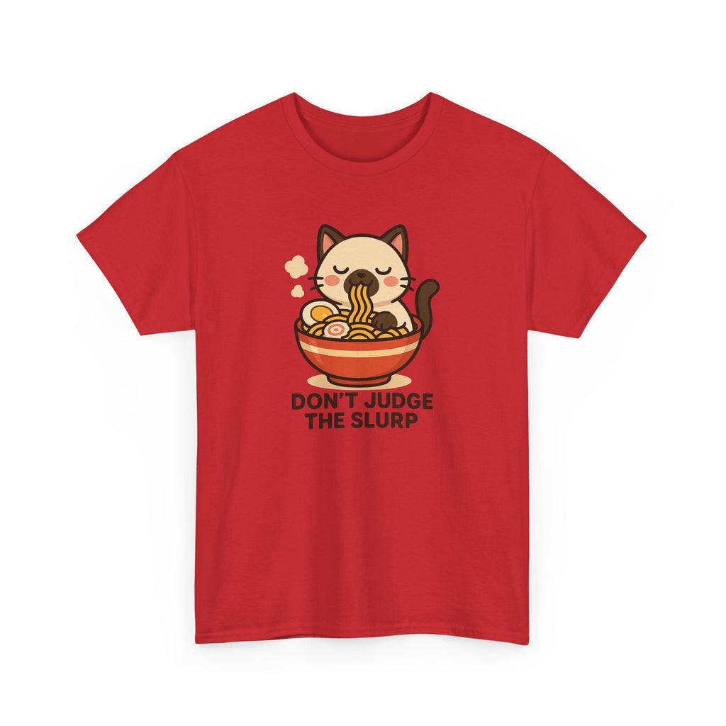 Don’t Judge The Slurp Cat Ramen Tee - Adult