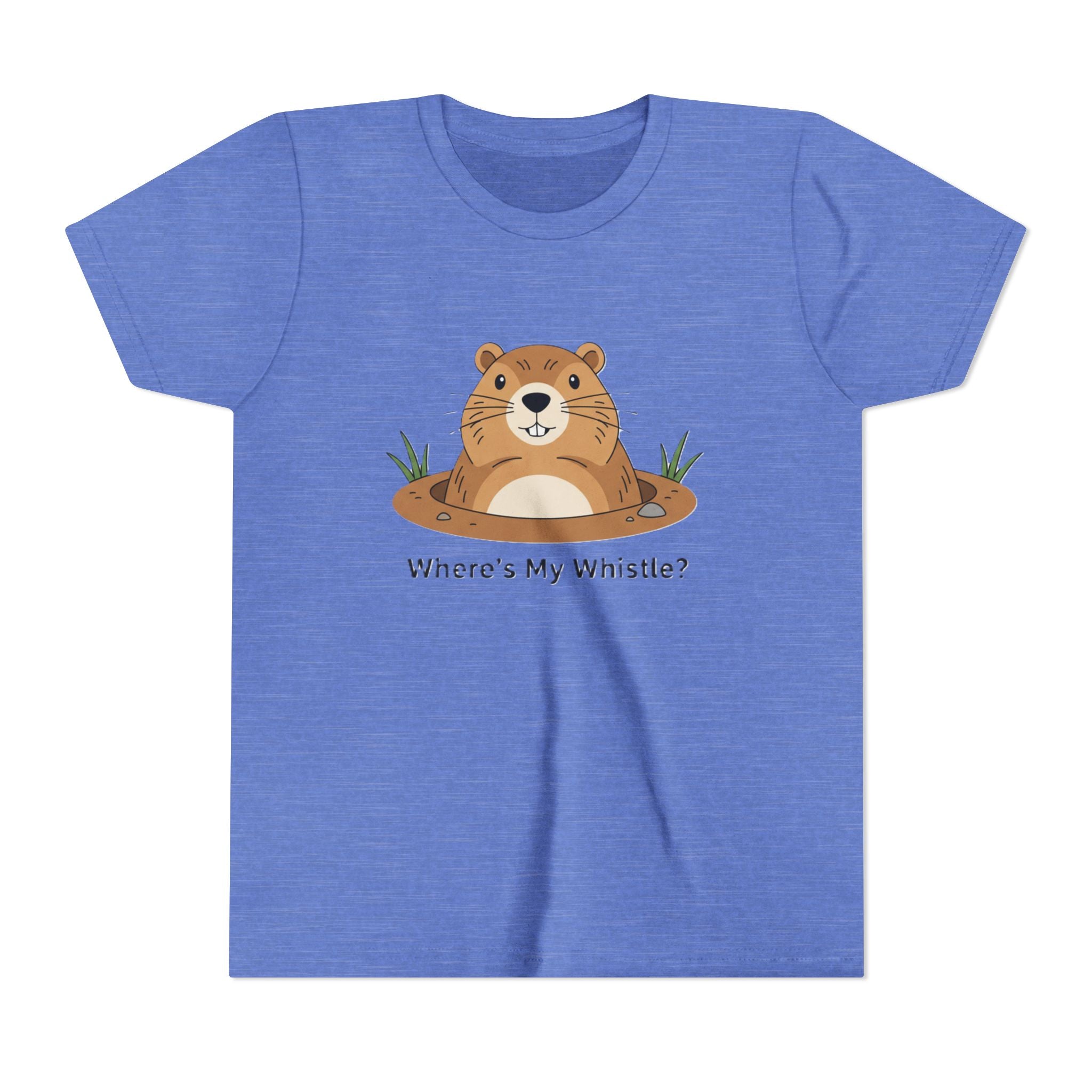 Groundhog Day Kid’s Tee — "Where's My Whistle?" Groundhog Graphic Youth T-Shirt