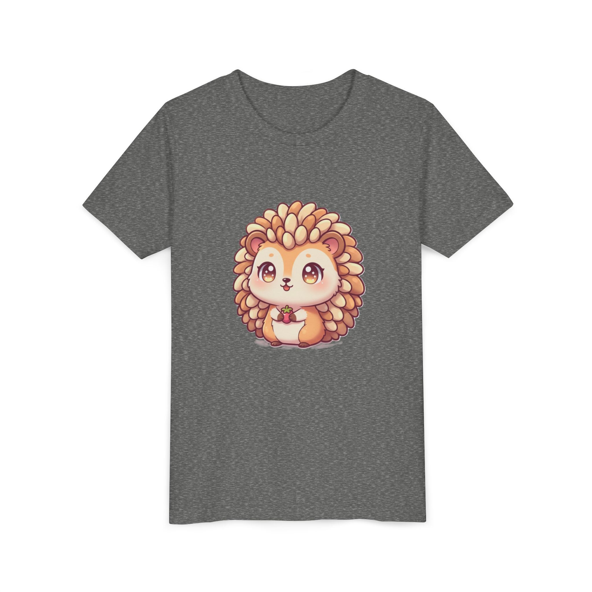 Cute Hedgehog Youth Tee — Adorable Cartoon Woodland Animal Kids Shirt
