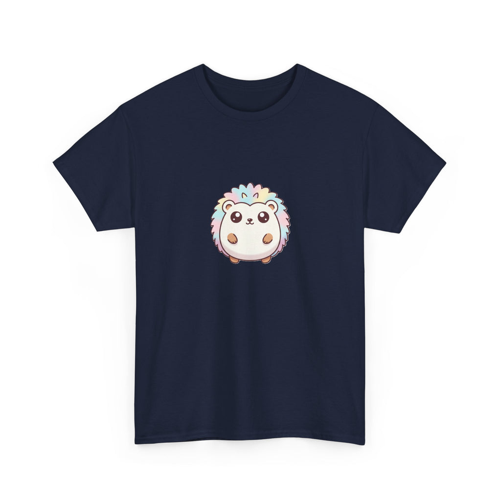 Cute Rainbow Hedgehog T-Shirt — Kawaii Animal Graphic Tee - Adult