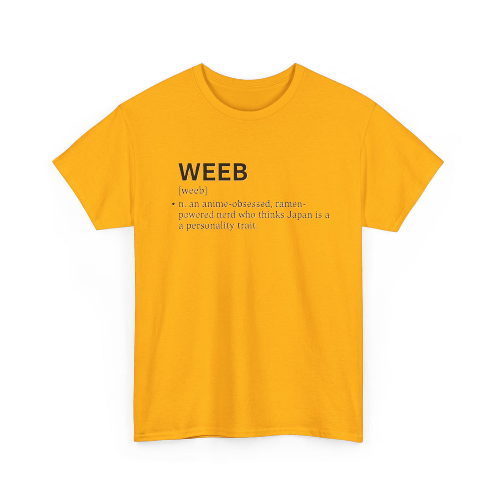Weeb Definition T-Shirt — Funny Anime Lover Tee - Adult
