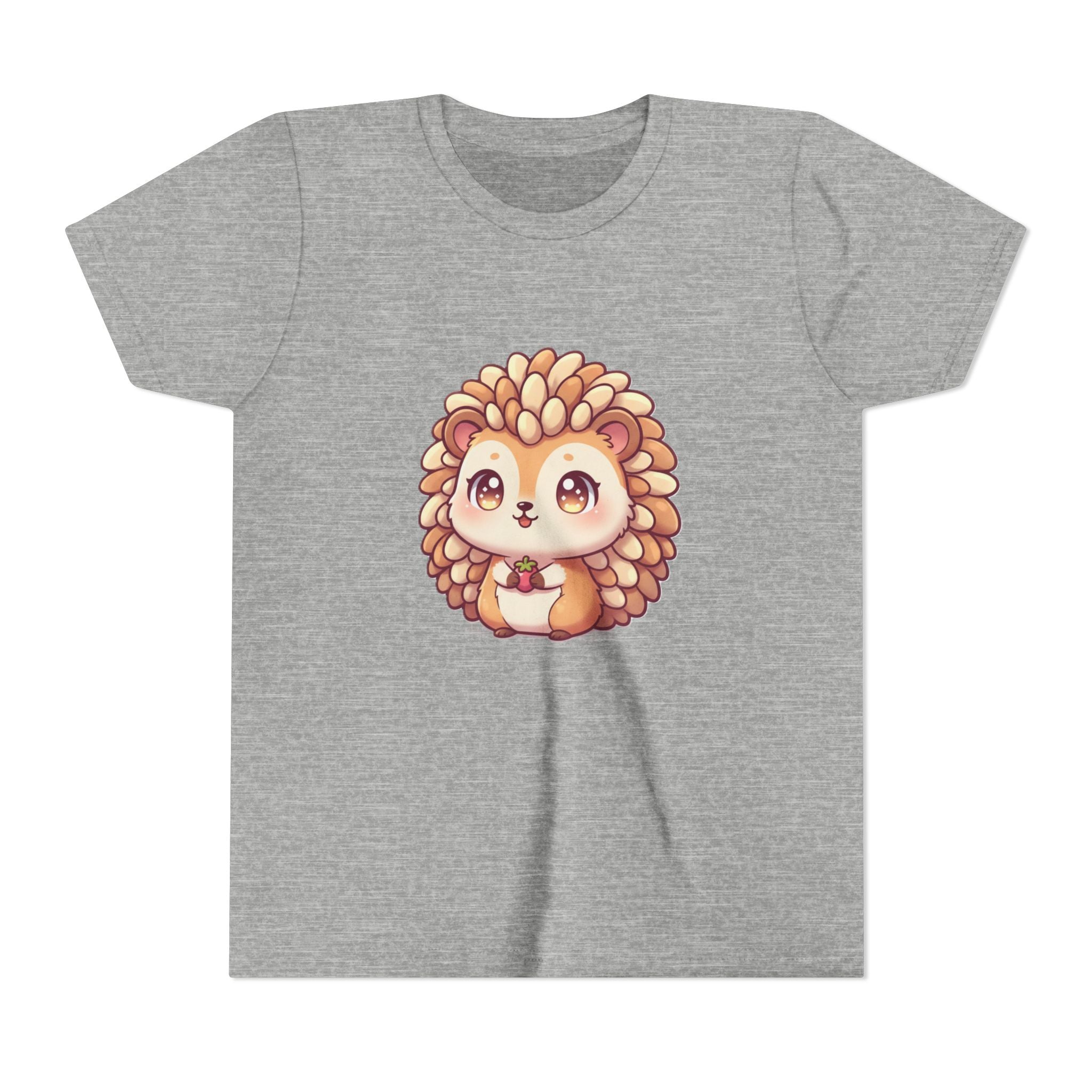 Cute Hedgehog Youth Tee — Adorable Cartoon Woodland Animal Kids Shirt