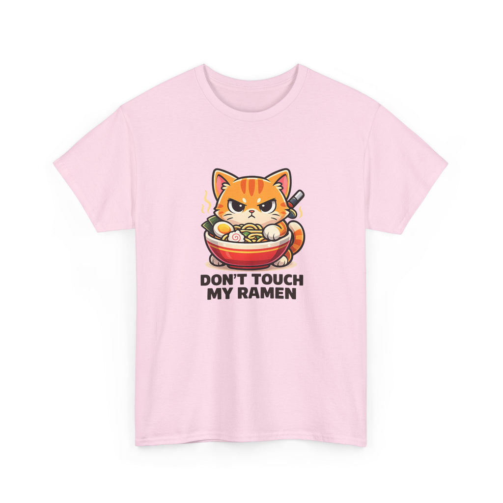 Don't Touch My Ramen T-Shirt — Cute Cat in Ramen Bowl Graphic Tee - Adult
