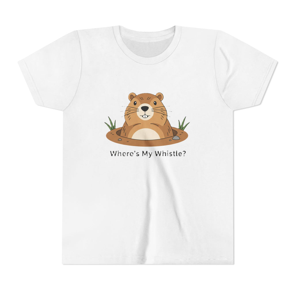 Groundhog Day Kid’s Tee — "Where's My Whistle?" Groundhog Graphic Youth T-Shirt