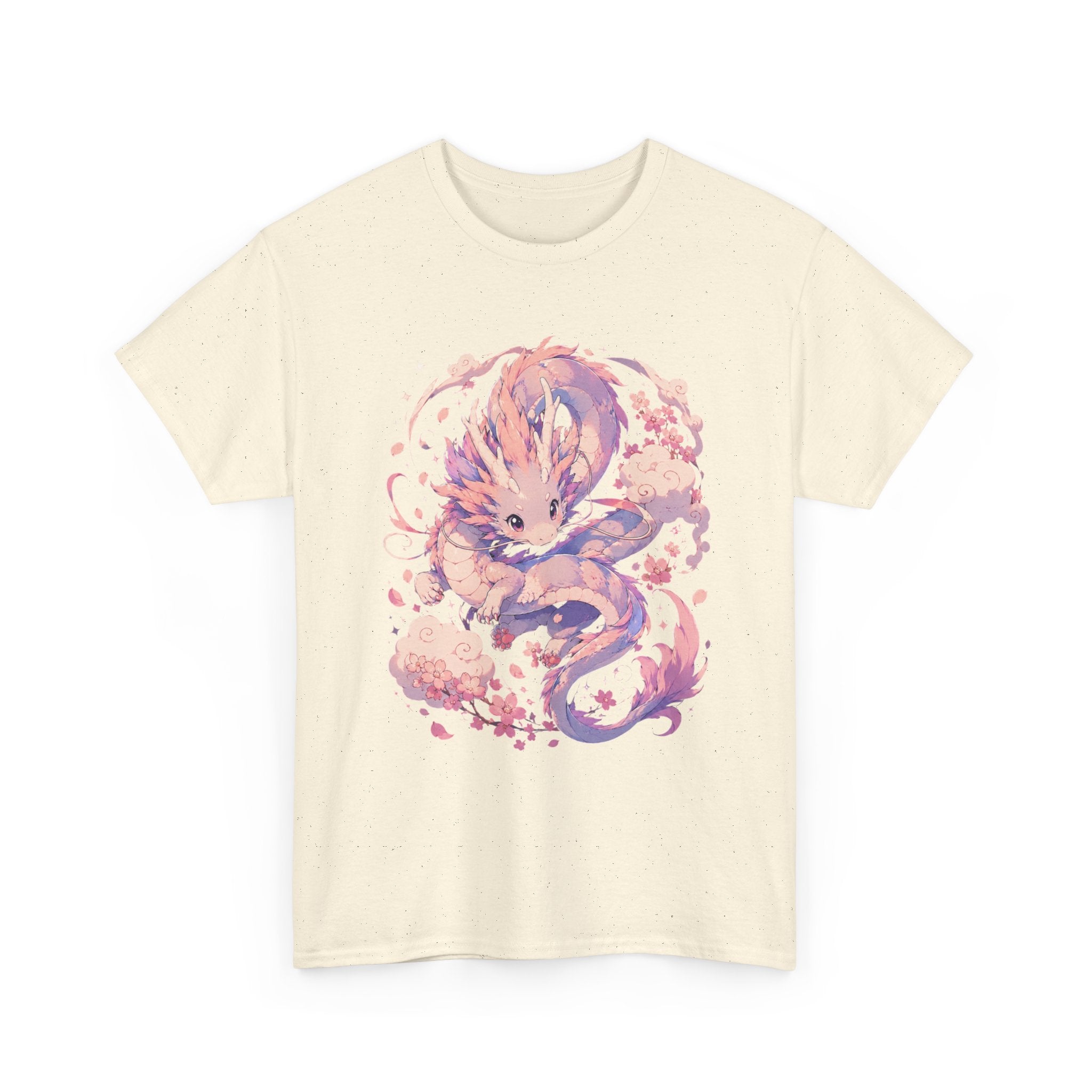 Dragon Fox Tee — Pastel Mythical Creature Graphic Shirt - Adult