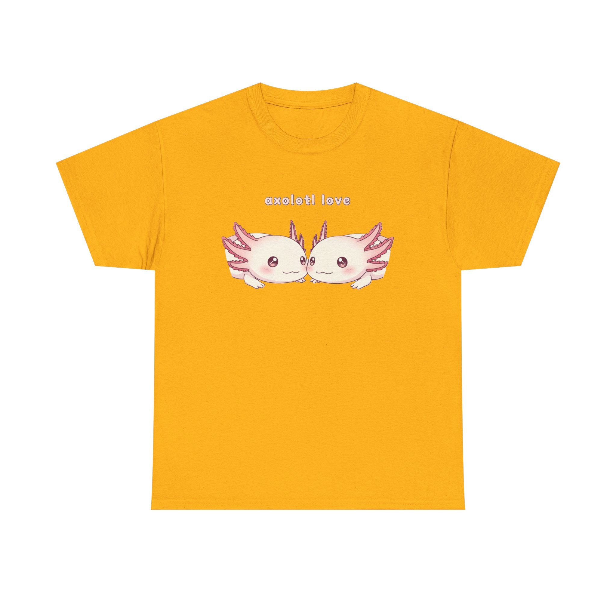 Axolotl Love T-Shirt — Cute Kissing Axolotls Graphic Tee - Adult