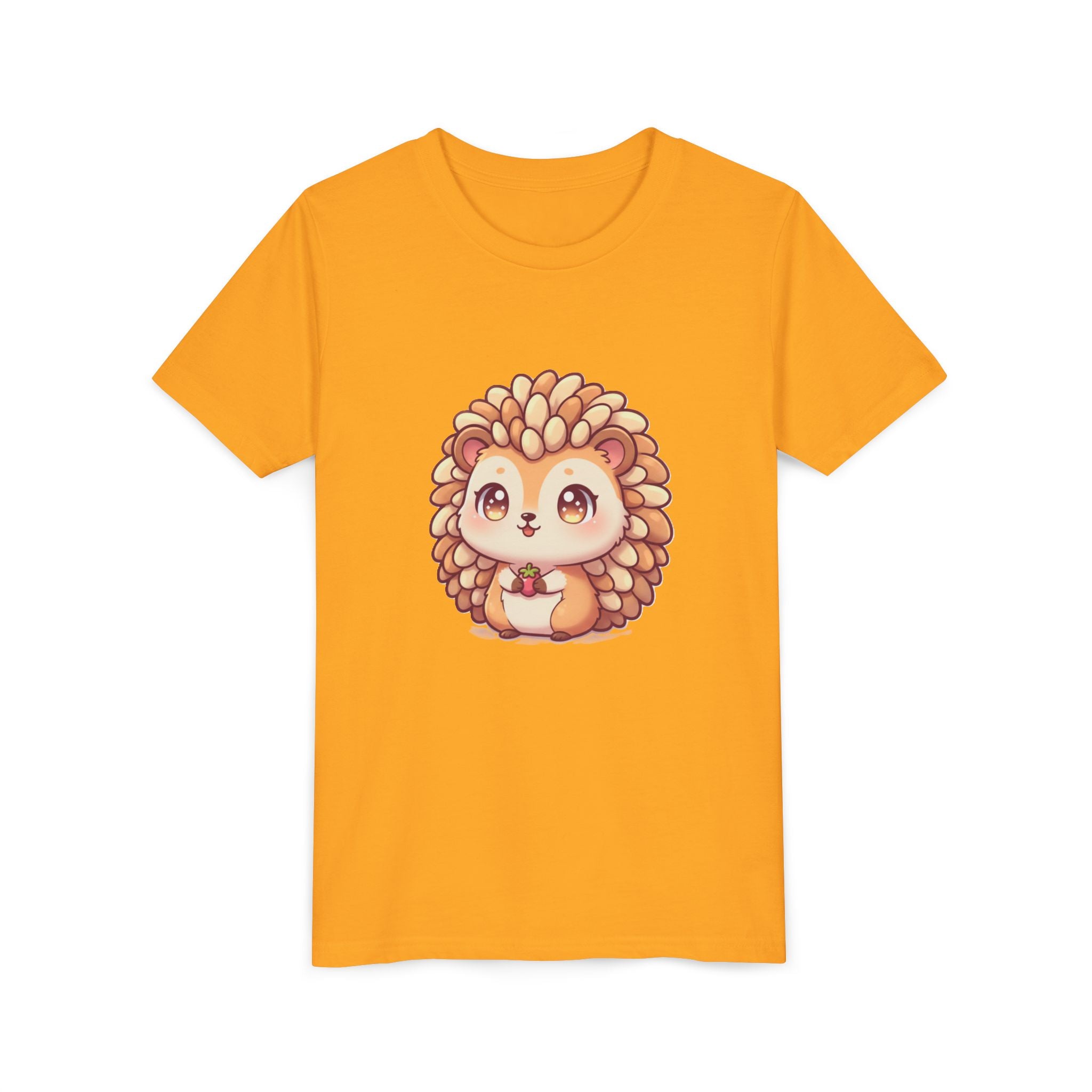 Cute Hedgehog Youth Tee — Adorable Cartoon Woodland Animal Kids Shirt