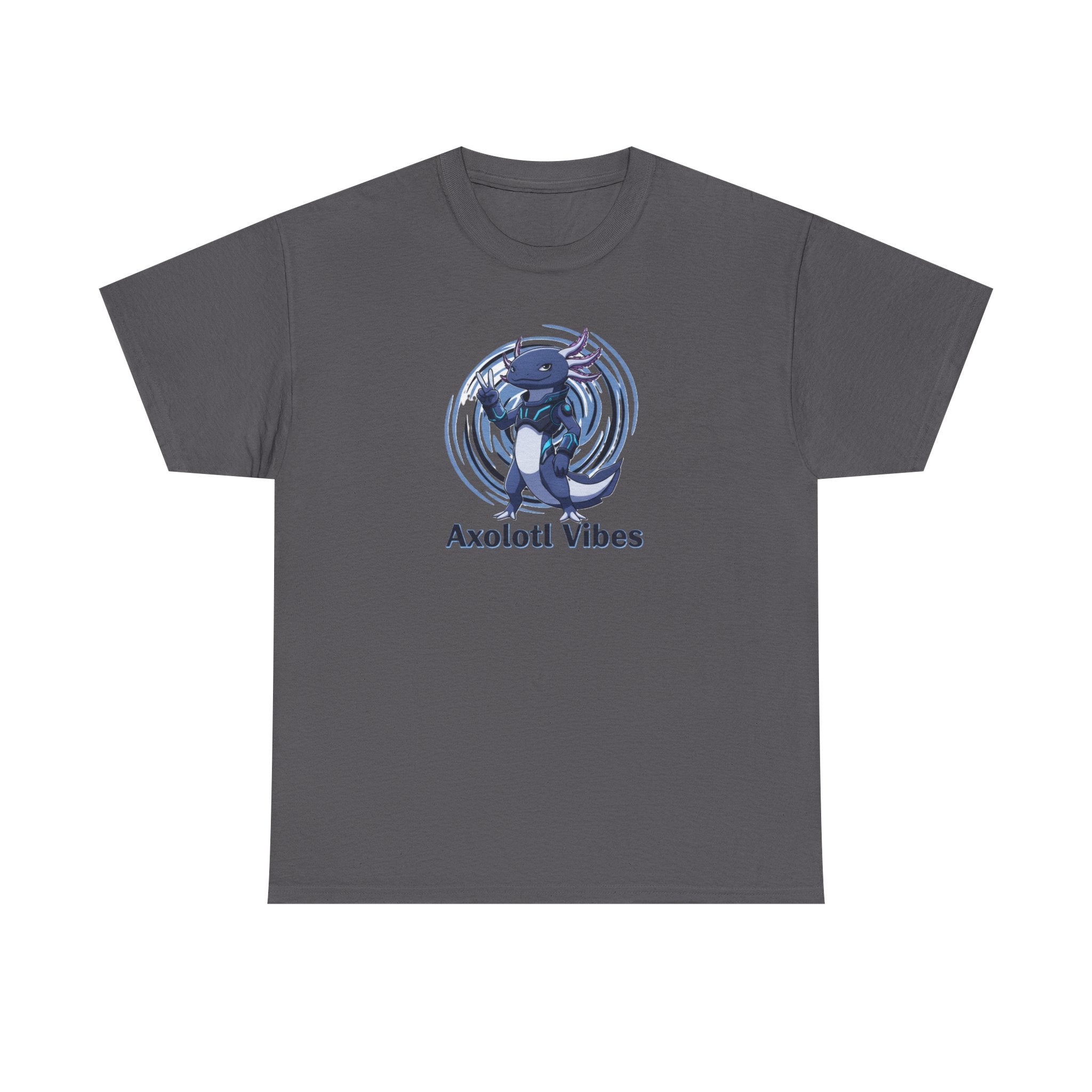 Axolotl Vibes T-Shirt — Cool Blue Axolotl Graphic Tee - Adult