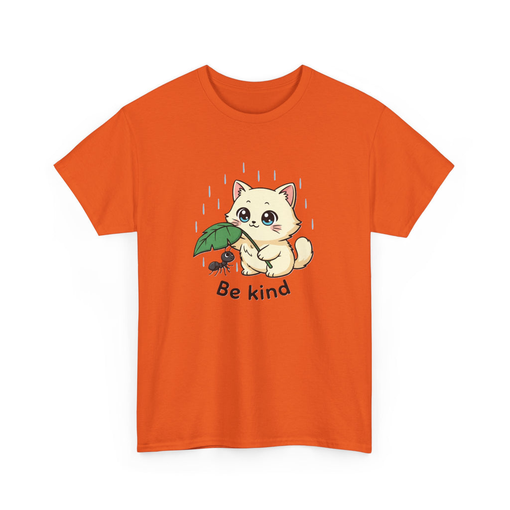 Be Kind Kitten T-Shirt — Cute Cat and Ant Illustration Tee - Adult