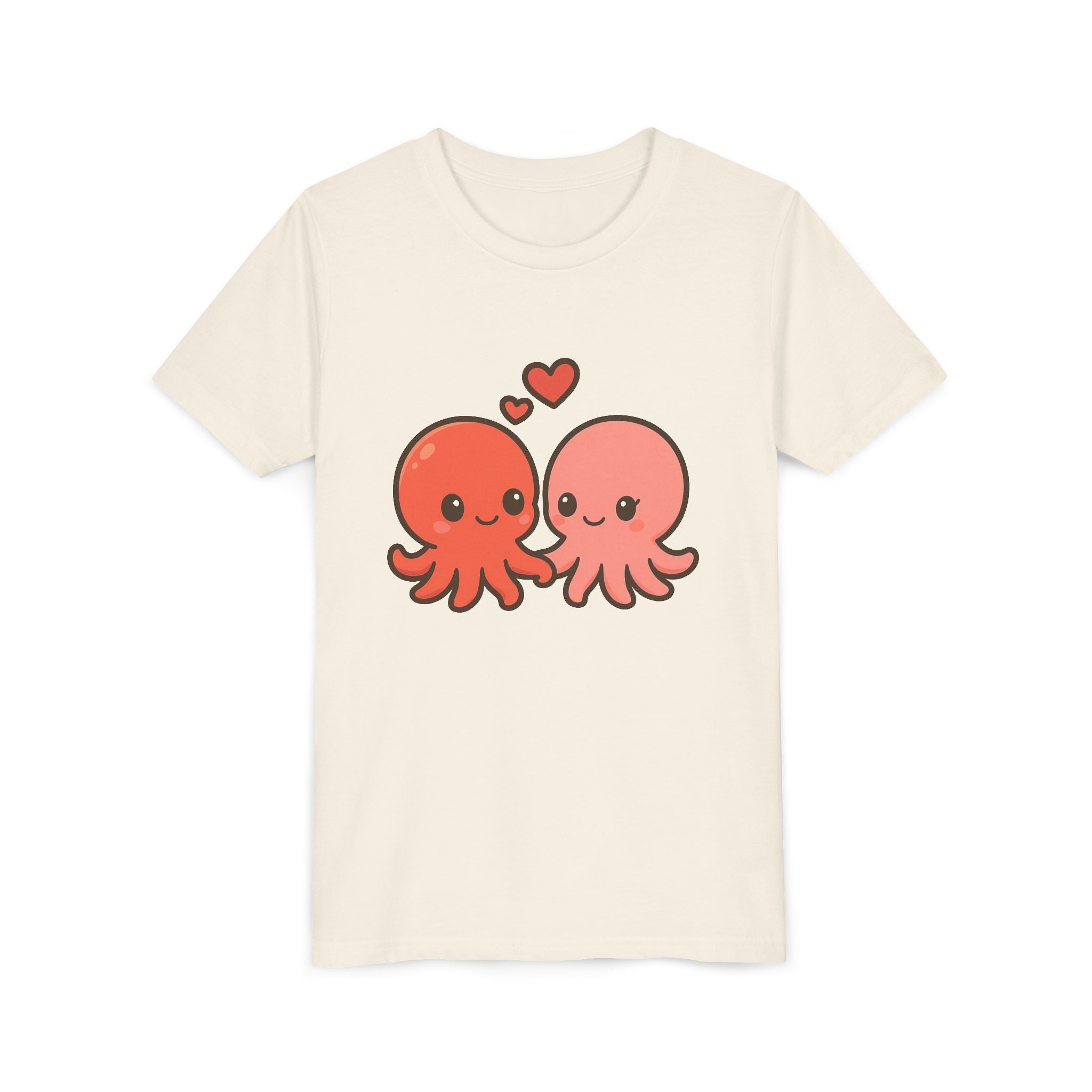 Cute Octopus Kids Tee – Kawaii Loving Octopus Graphic Youth T-Shirt