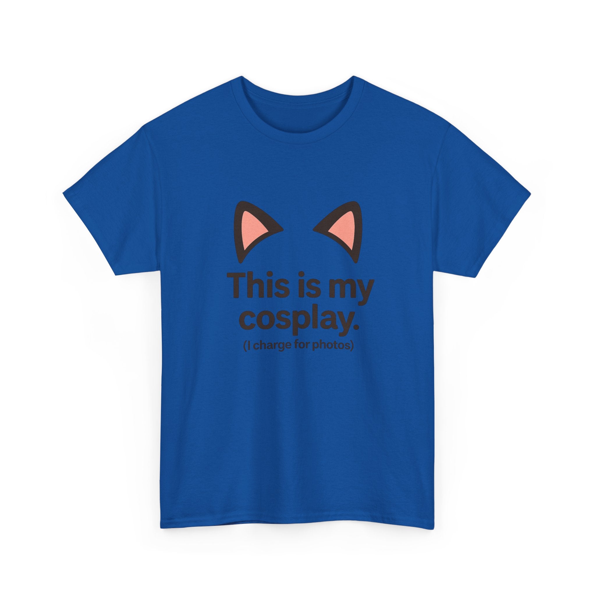 This Is My Cosplay T-Shirt — Cute Cat Ears Graphic Tee (I charge for photos) - Adult