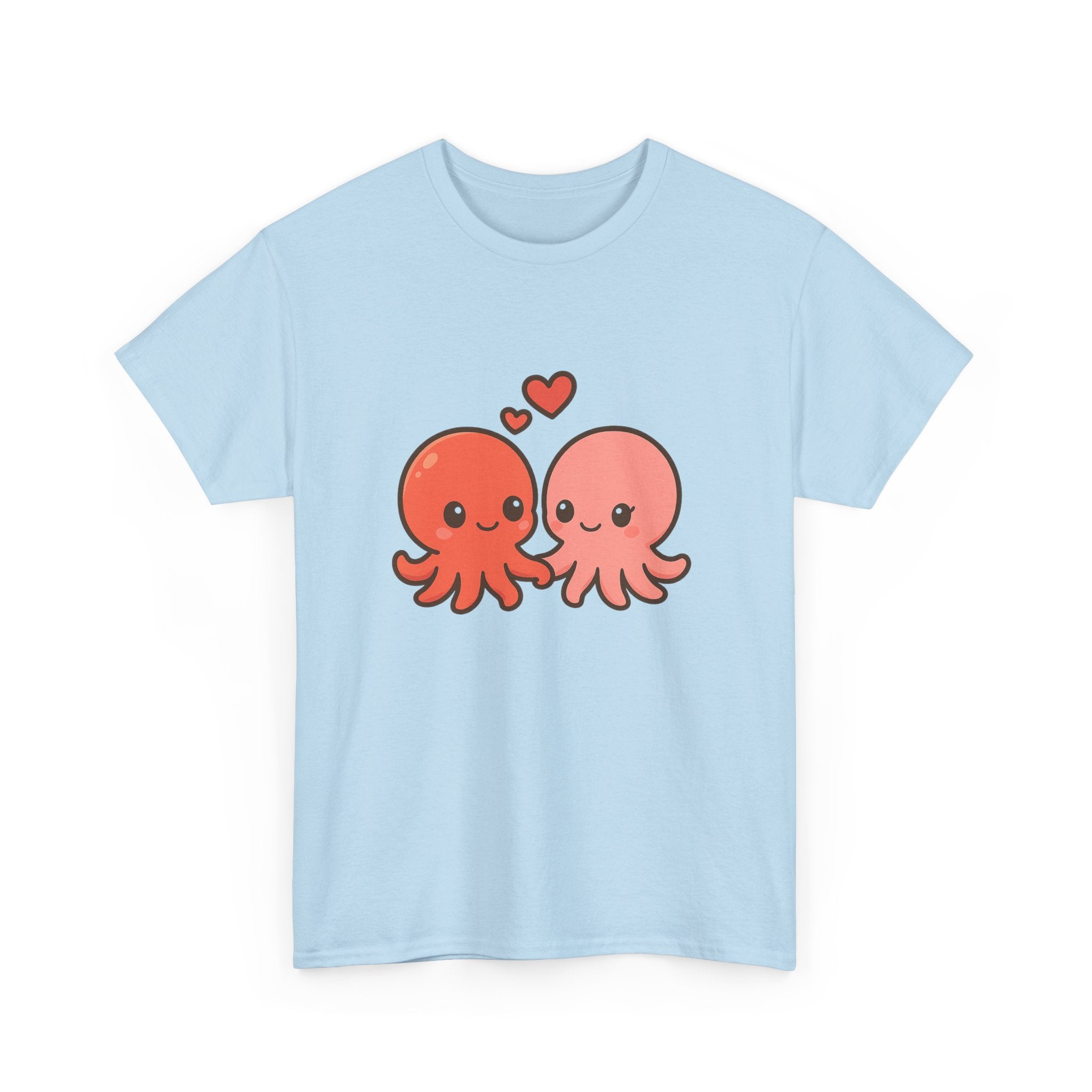 Octopus Couple Tee — Cute Kawaii Love Octopus T-Shirt - Adult