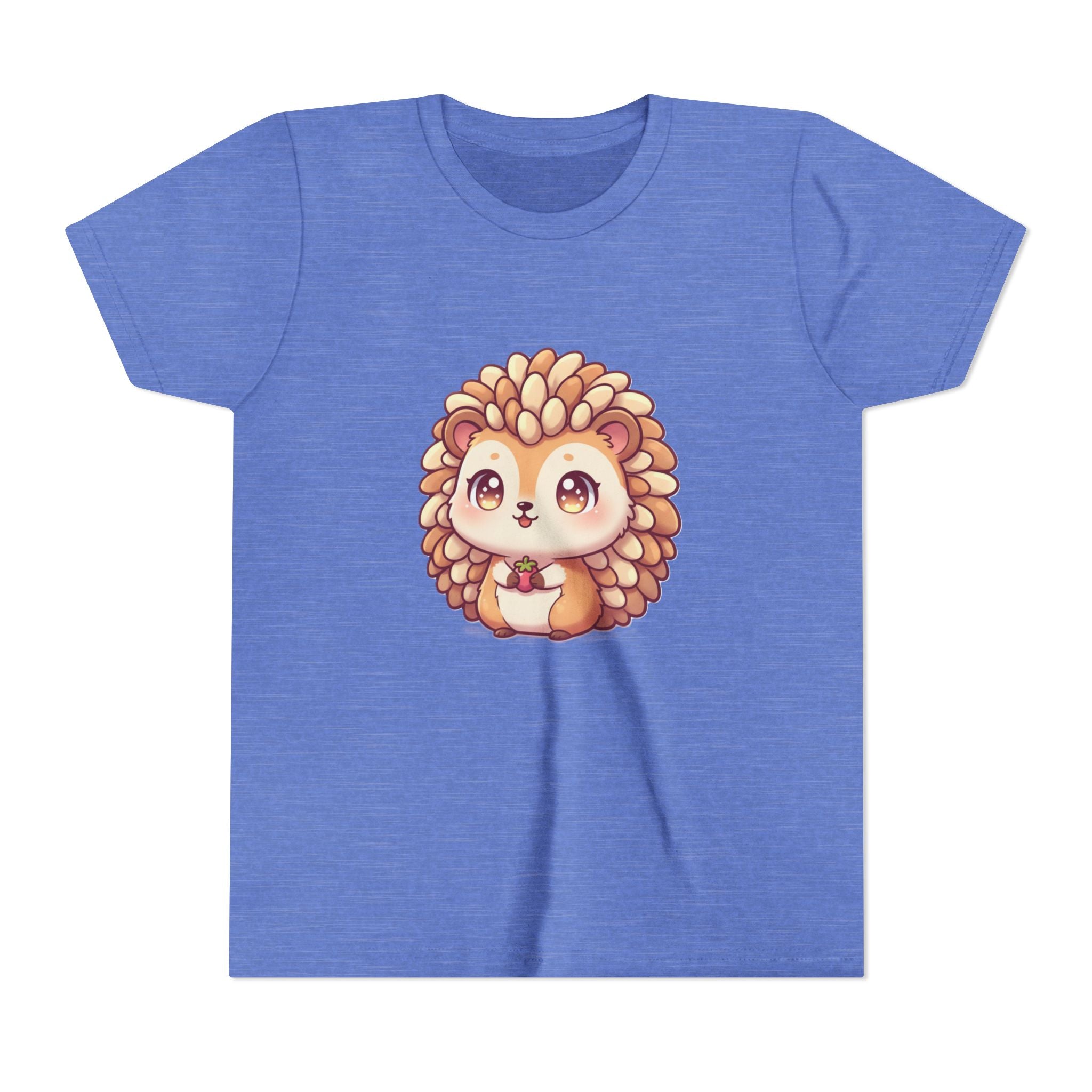 Cute Hedgehog Youth Tee — Adorable Cartoon Woodland Animal Kids Shirt