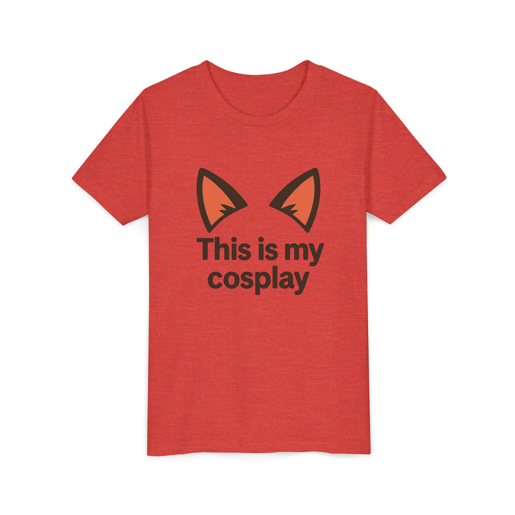 Youth Tee — "This Is My Cosplay" Fox Ear Costume Shirt