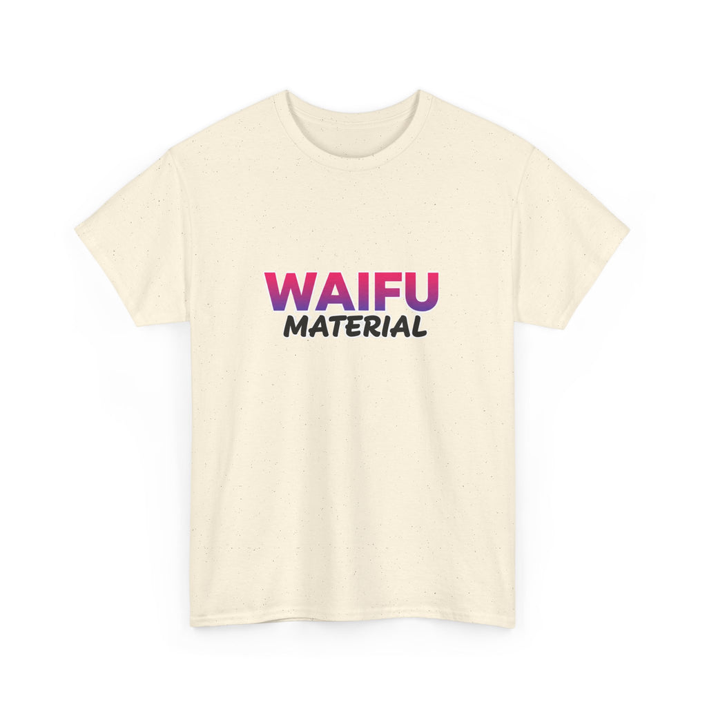 Waifu Material T-Shirt — Cute Anime Text Tee for Otaku Fans - Adult