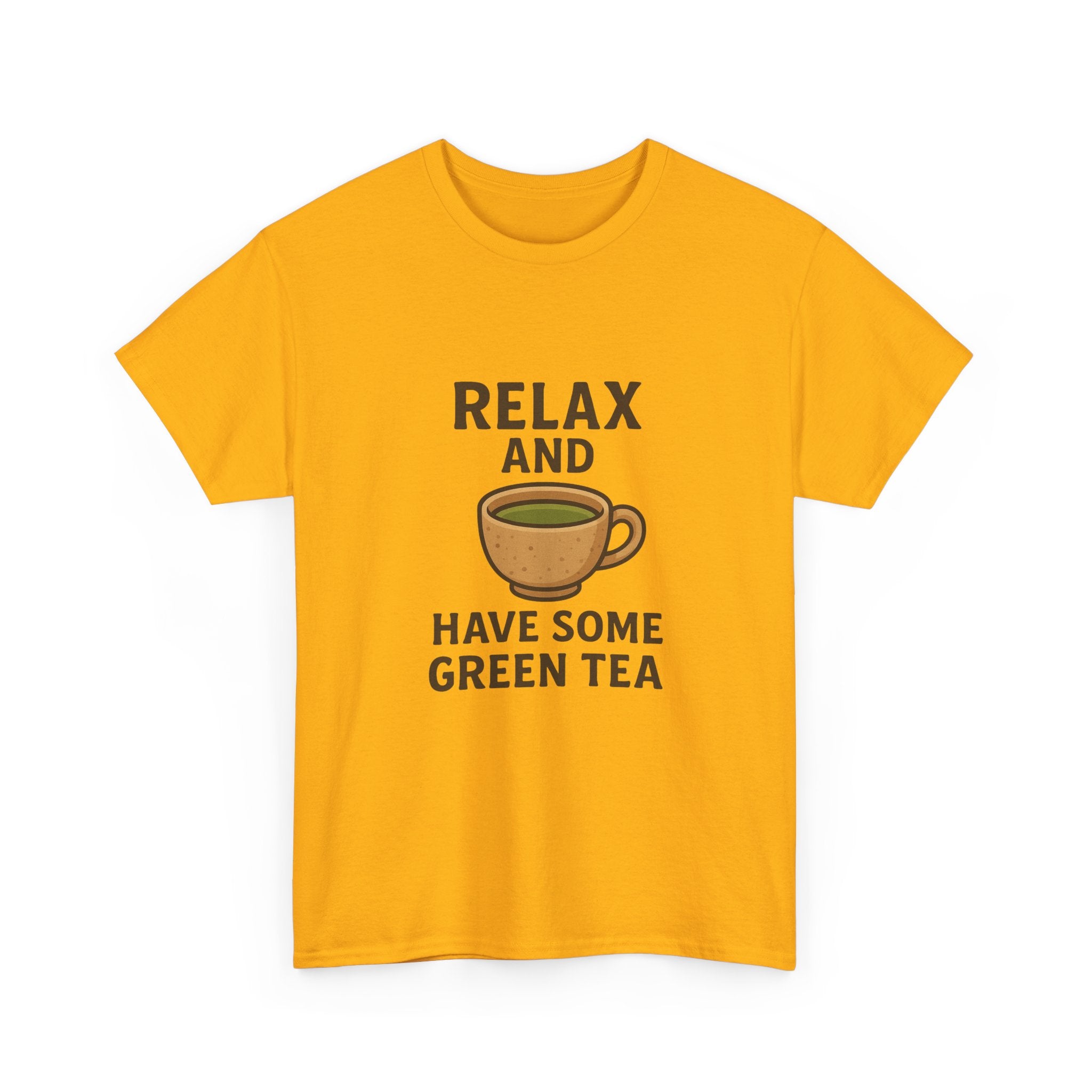 Relax and Have Some Green Tea Tee — Cute Tea Mug Graphic T-Shirt - Adult