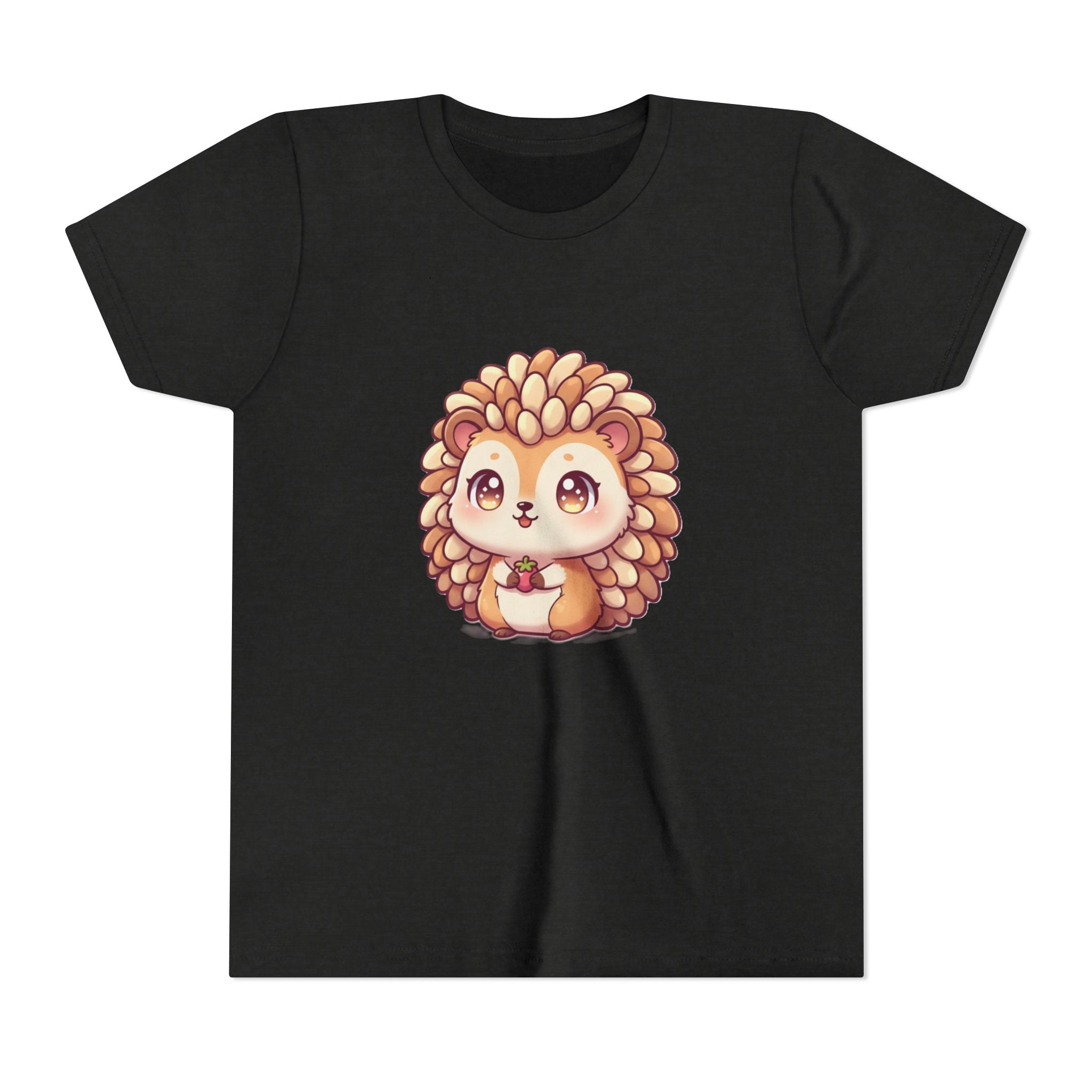 Cute Hedgehog Youth Tee — Adorable Cartoon Woodland Animal Kids Shirt