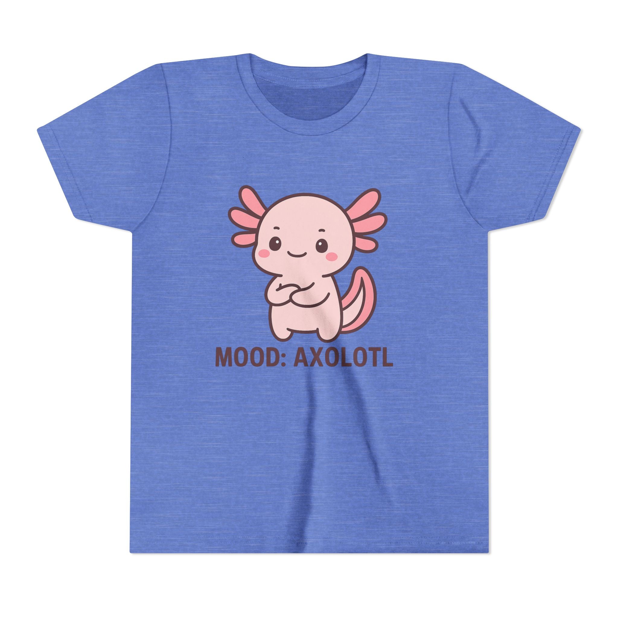 Youth Tee - "Mood: Axolotl" Cute Pink Axolotl Kids T-Shirt