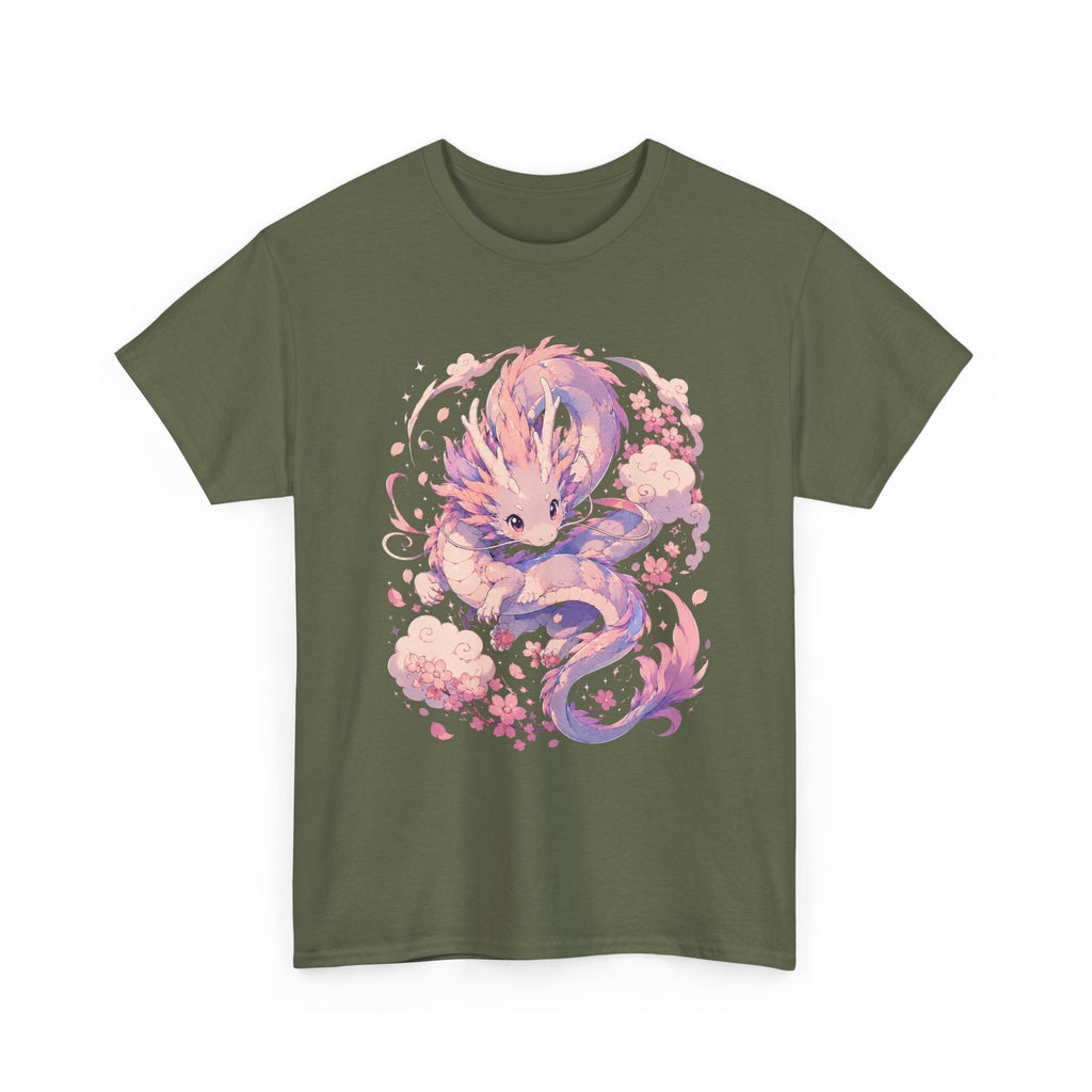 Dragon Fox Tee — Pastel Mythical Creature Graphic Shirt - Adult