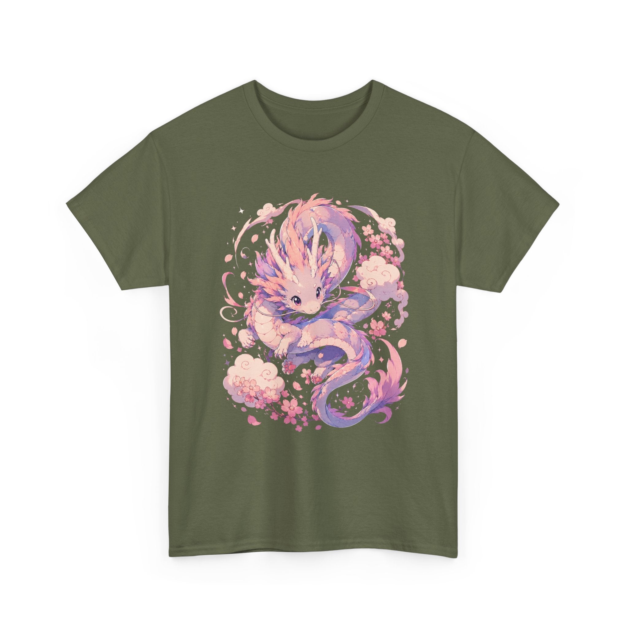 Dragon Fox Tee — Pastel Mythical Creature Graphic Shirt - Adult