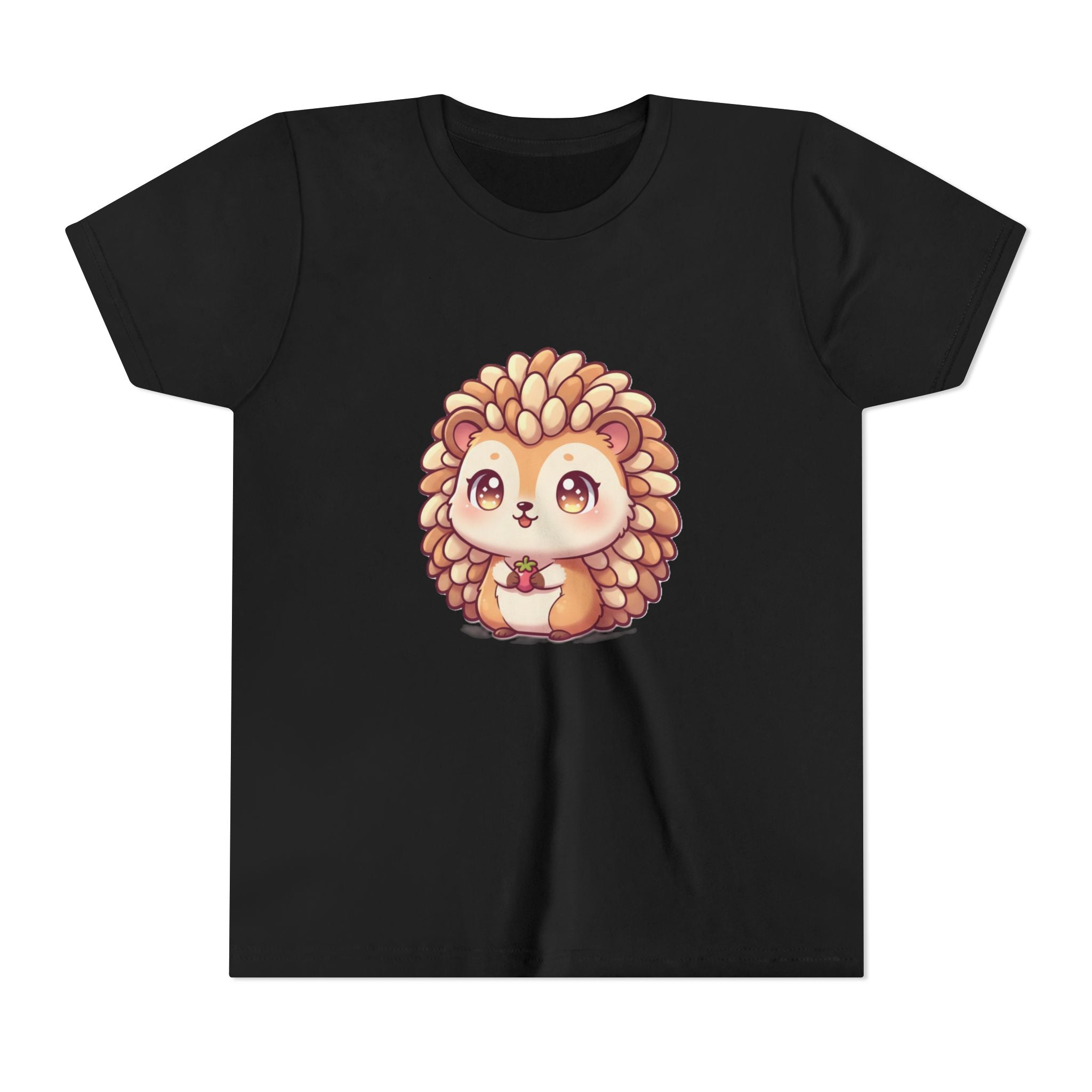 Cute Hedgehog Youth Tee — Adorable Cartoon Woodland Animal Kids Shirt