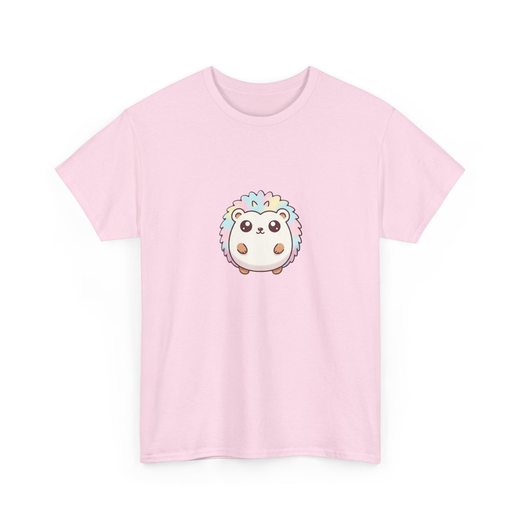 Cute Rainbow Hedgehog T-Shirt — Kawaii Animal Graphic Tee - Adult