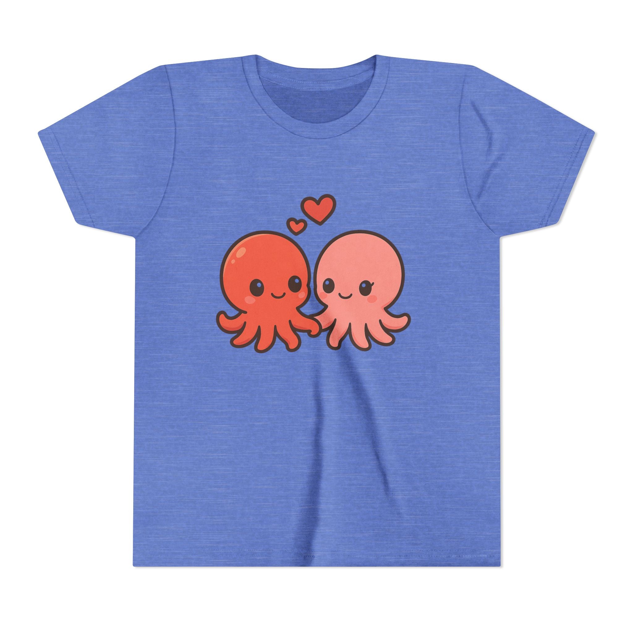 Cute Octopus Kids Tee – Kawaii Loving Octopus Graphic Youth T-Shirt