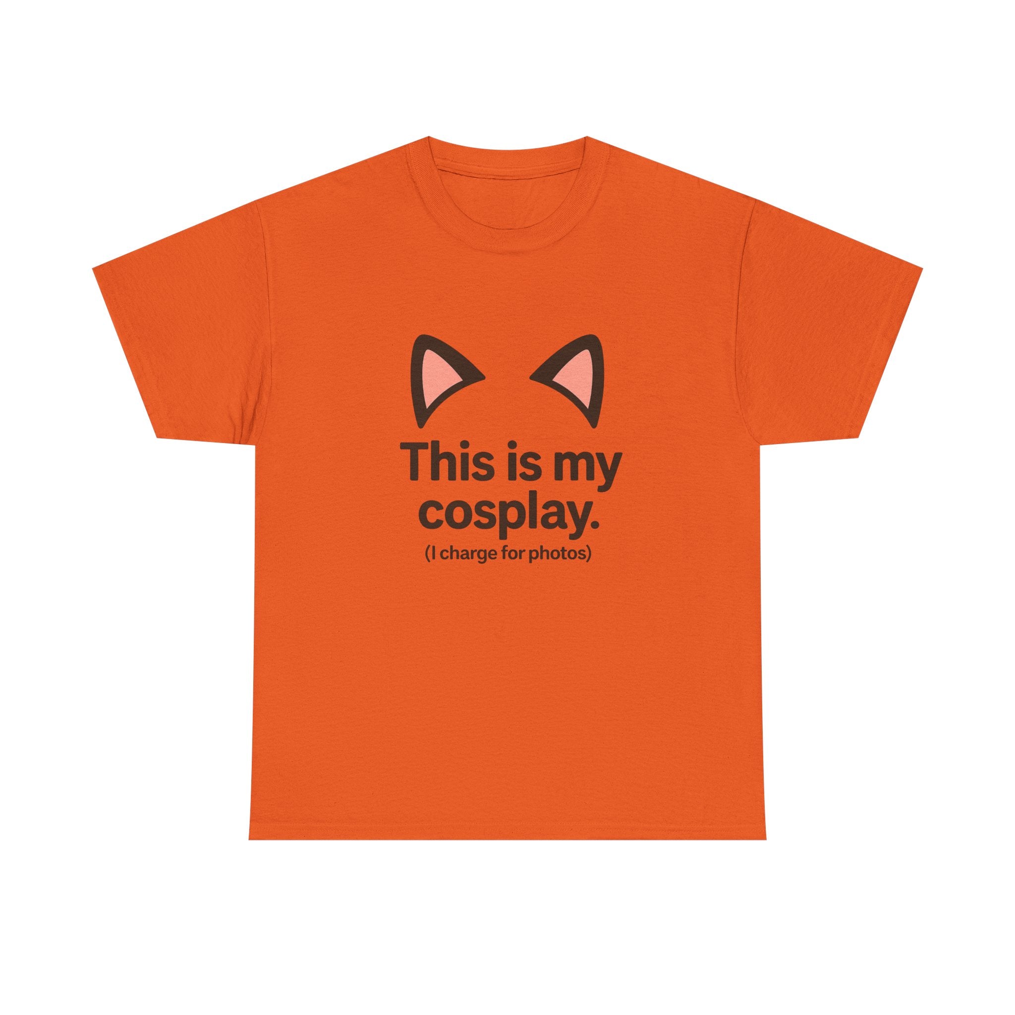 This Is My Cosplay T-Shirt — Cute Cat Ears Graphic Tee (I charge for photos) - Adult