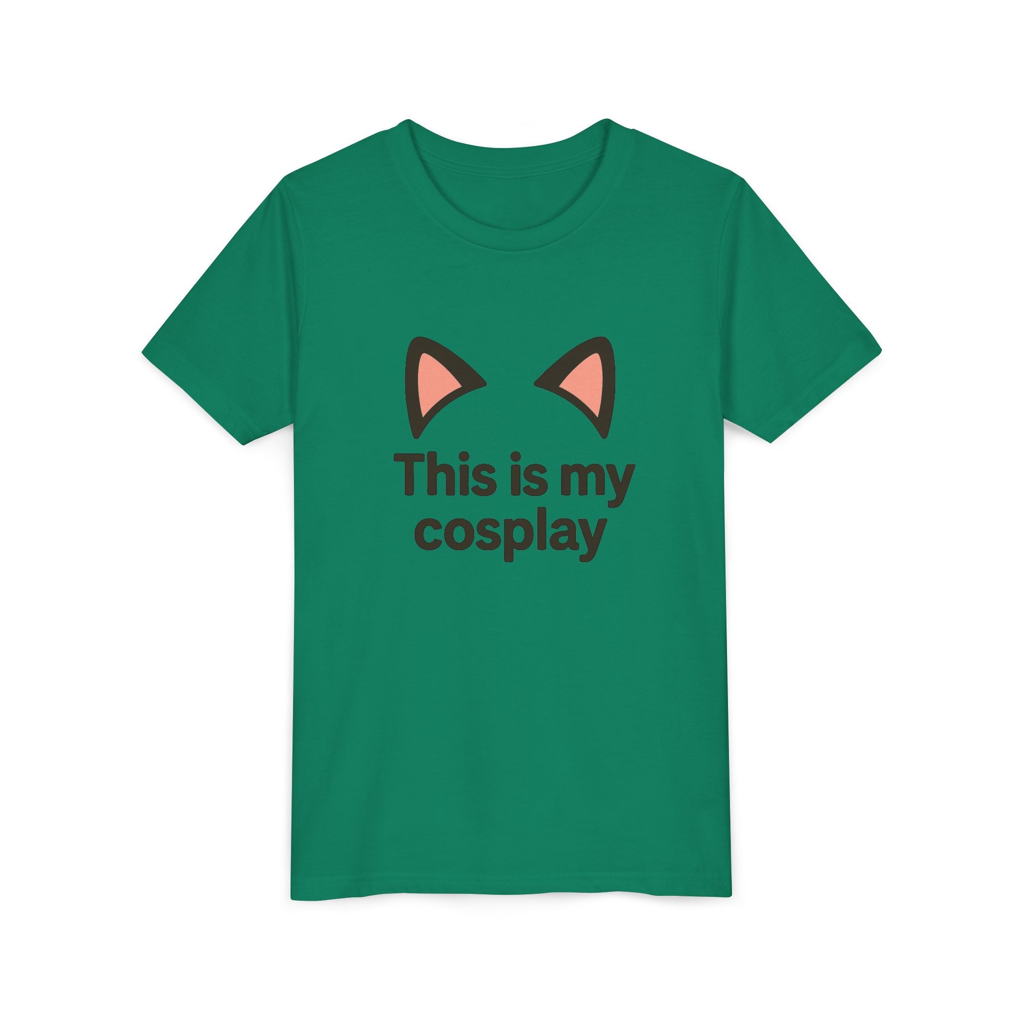 Youth Tee — "This Is My Cosplay" Cat Ear Graphic