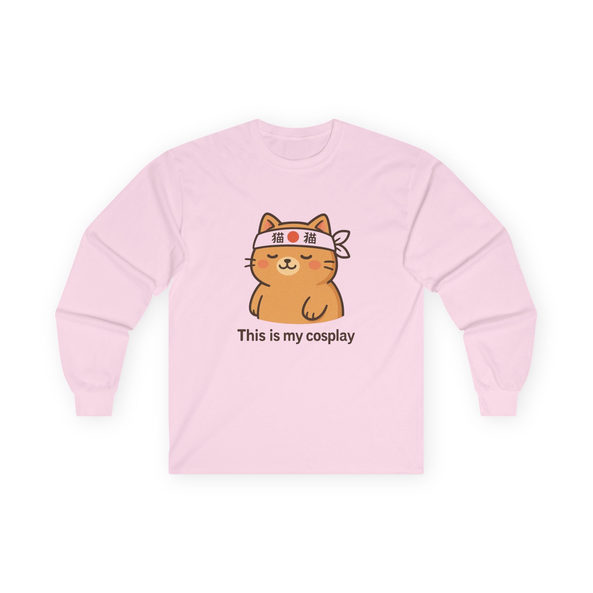 Cute Cat 'This Is My Cosplay' Long Sleeve Tee - Adult