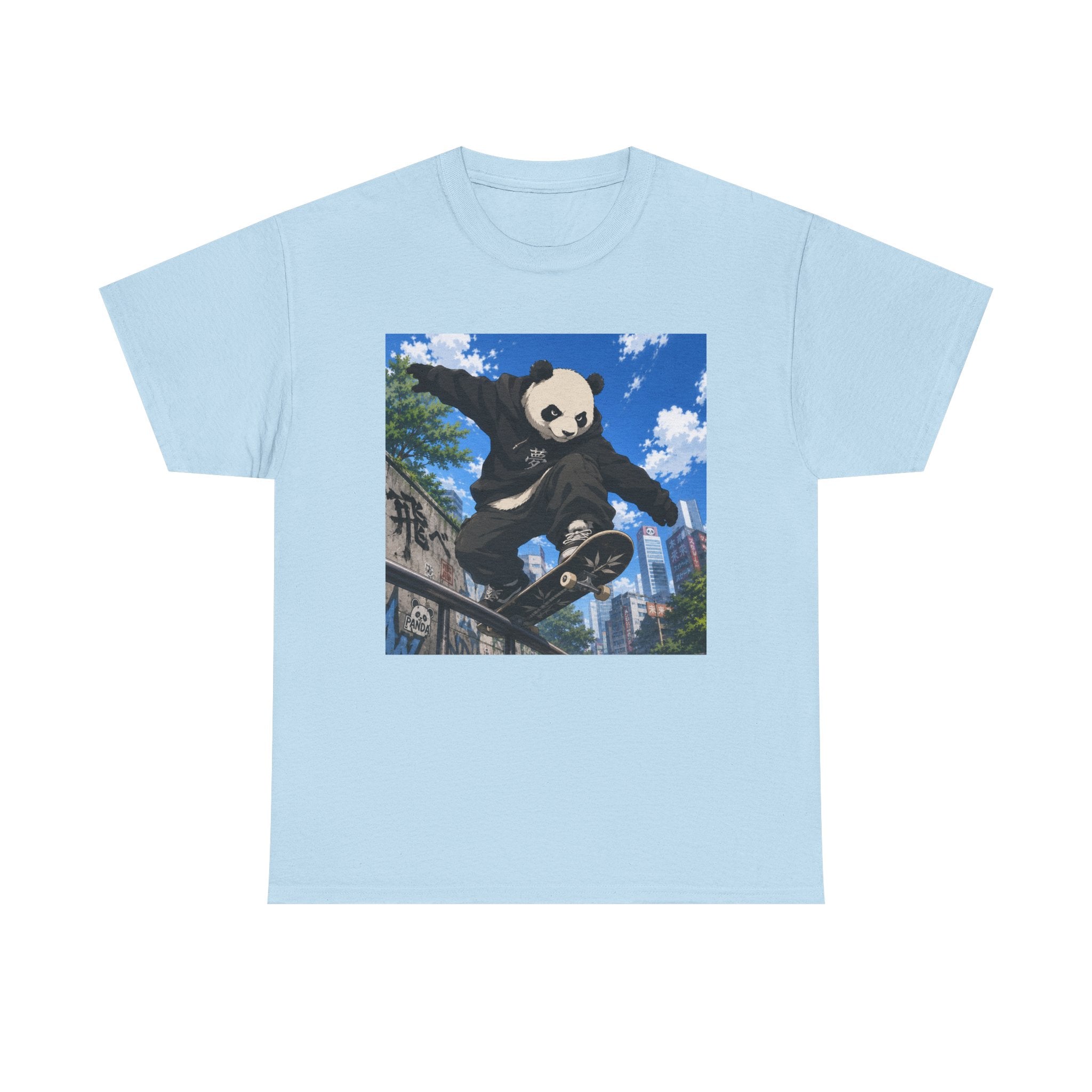 Panda Skateboarder T-Shirt — Urban Skate Panda Graphic Tee - Adult