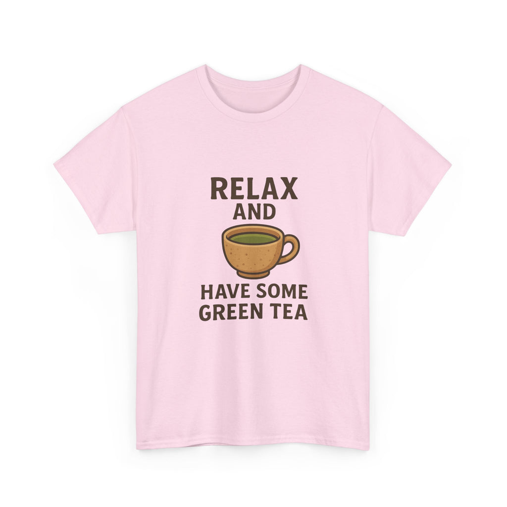 Relax and Have Some Green Tea Tee — Cute Tea Mug Graphic T-Shirt - Adult