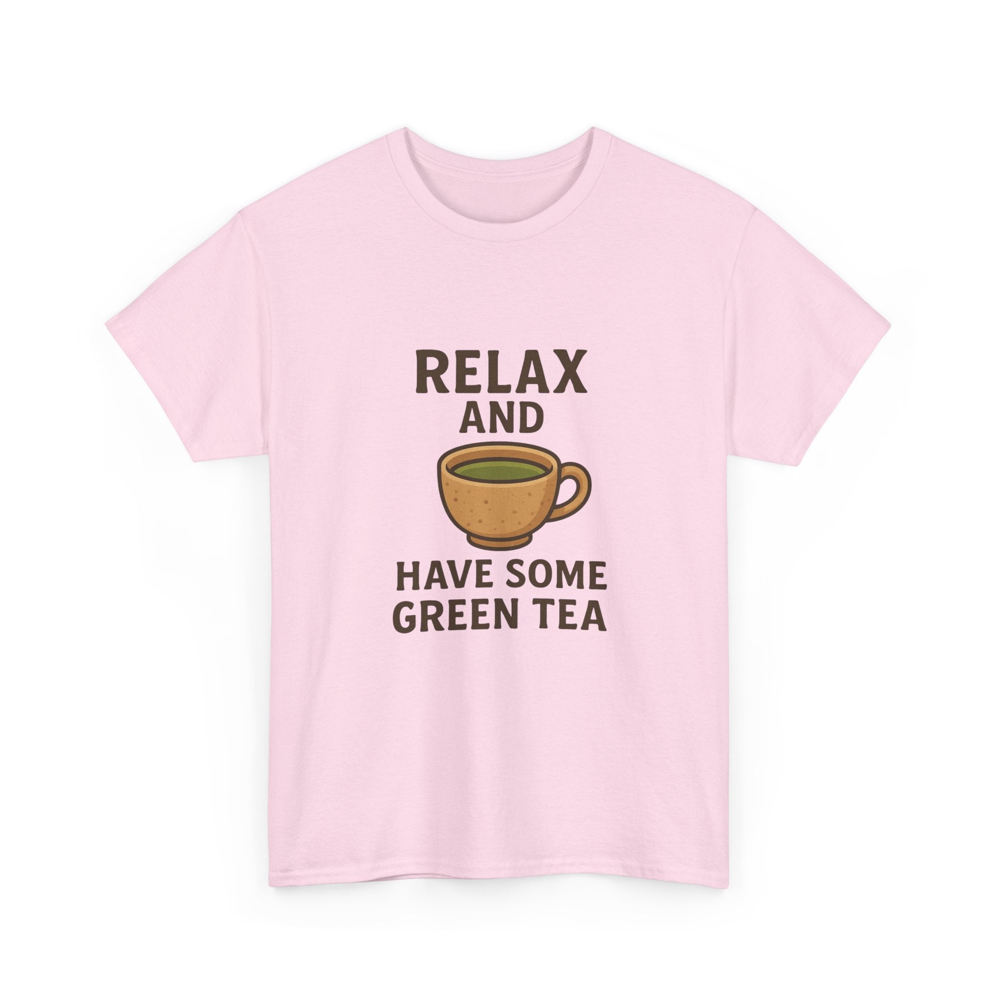 Relax and Have Some Green Tea Tee — Cute Tea Mug Graphic T-Shirt - Adult