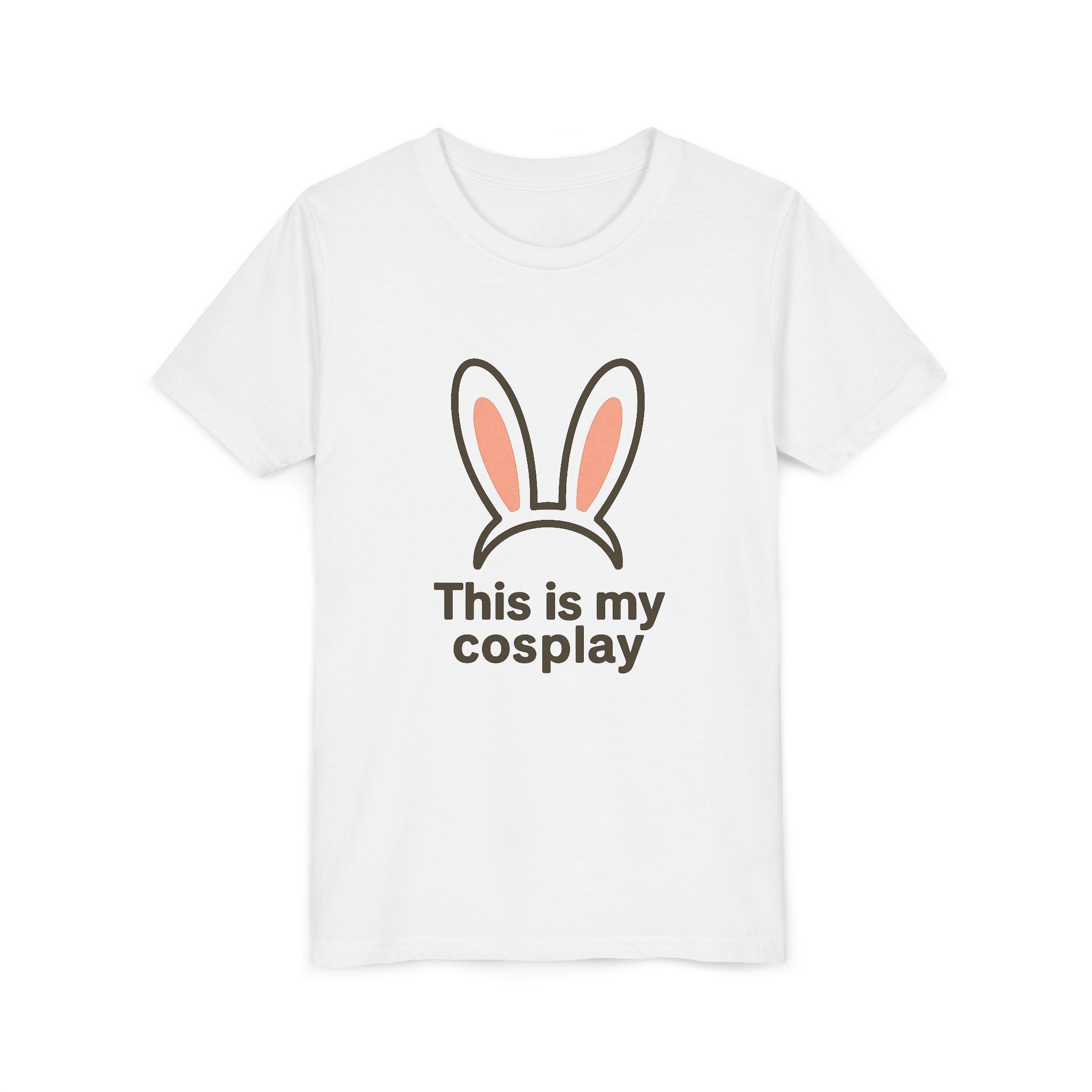 Youth Tee — "This is my cosplay" Bunny Ears Kids T‑Shirt
