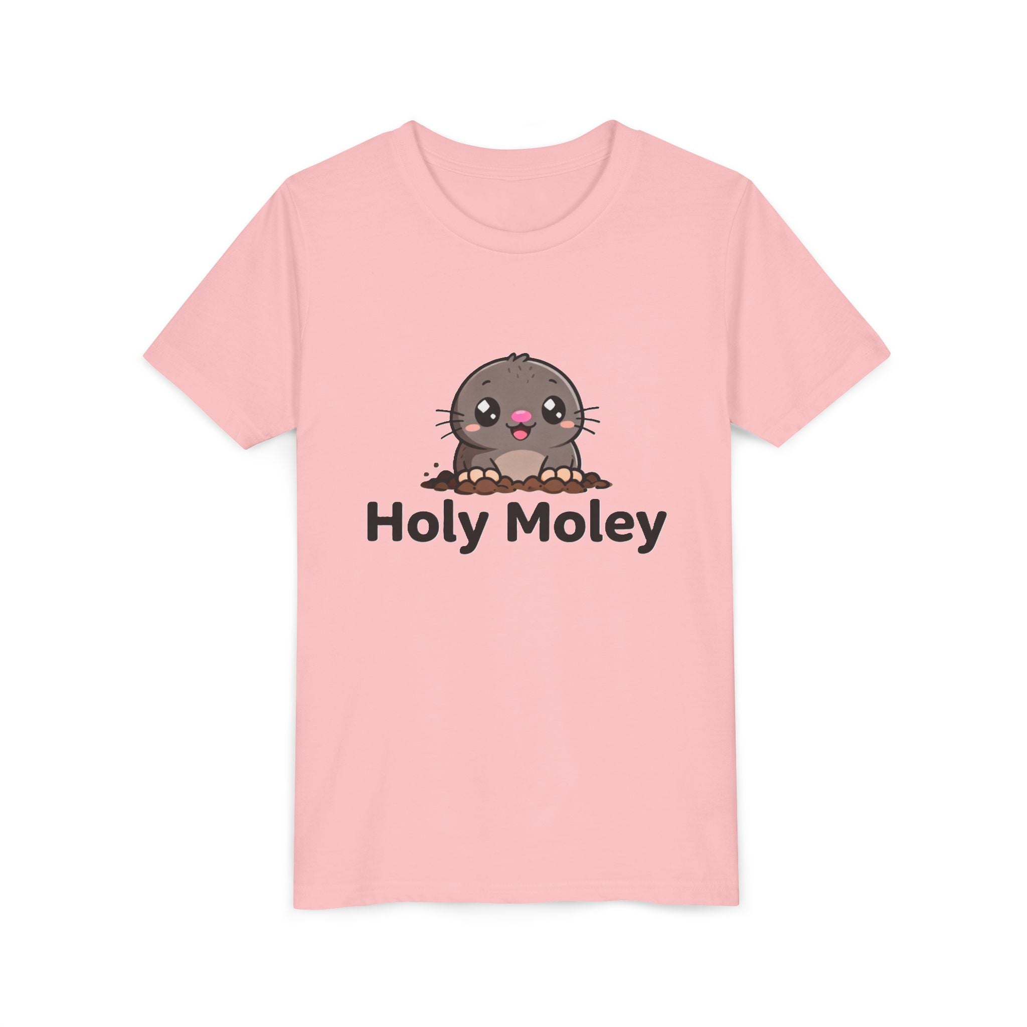 Youth Tee — Cute 'Holy Moley' Mole Kids T‑Shirt (Playful Animal Pun)
