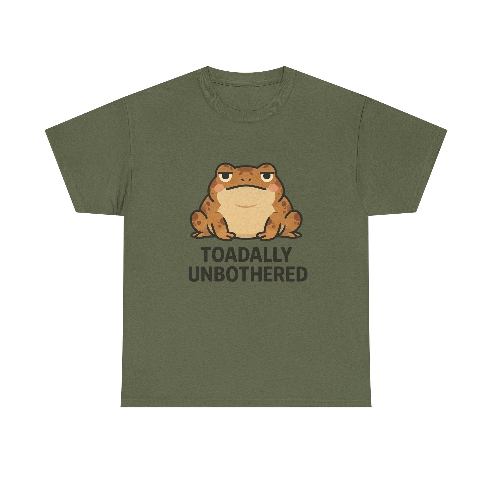 Toadally Unbothered T-Shirt — Cute Relaxed Frog Graphic Tee - Adult