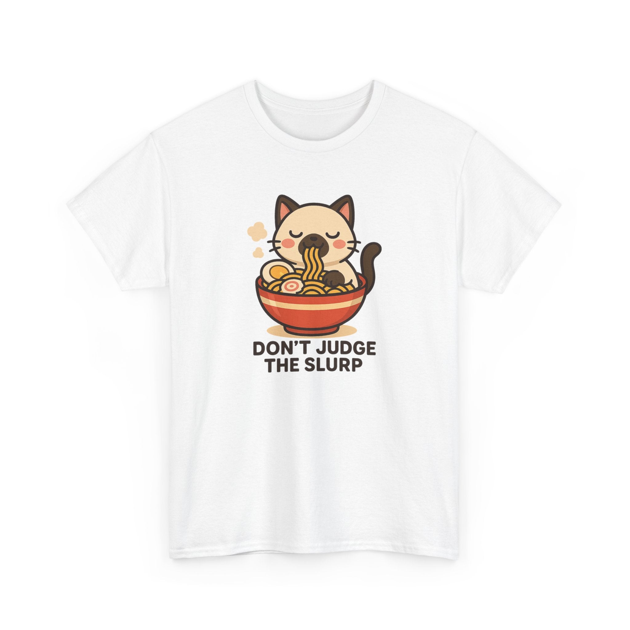 Don’t Judge The Slurp Cat Ramen Tee - Adult