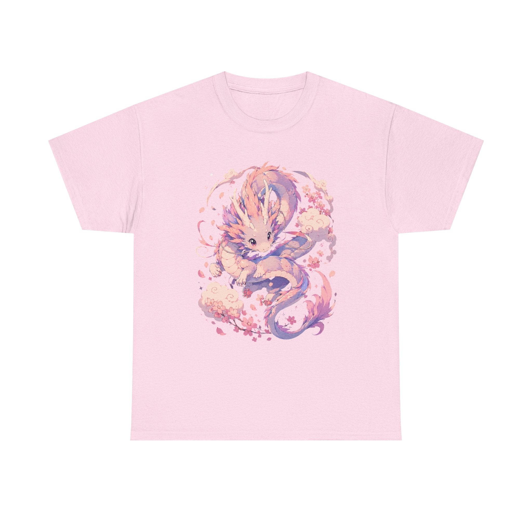 Dragon Fox Tee — Pastel Mythical Creature Graphic Shirt - Adult