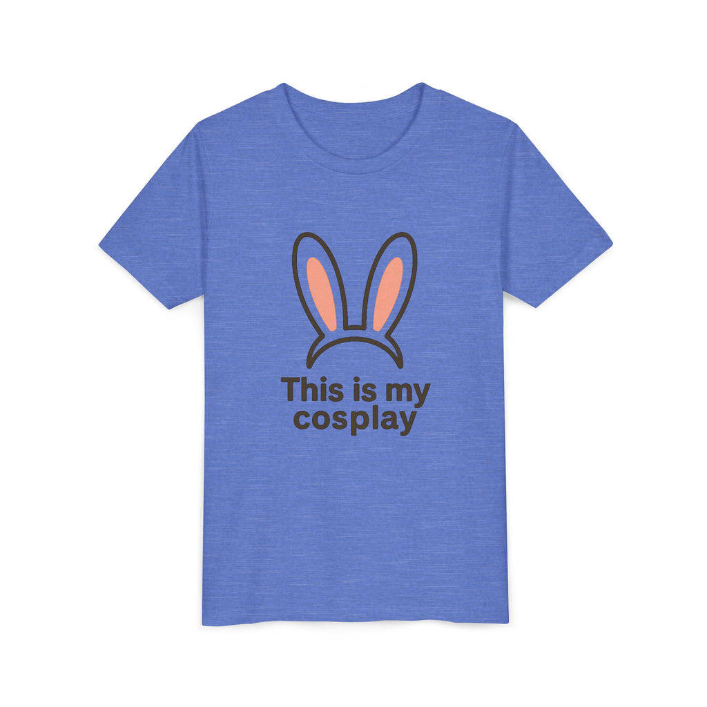 Youth Tee — "This is my cosplay" Bunny Ears Kids T‑Shirt