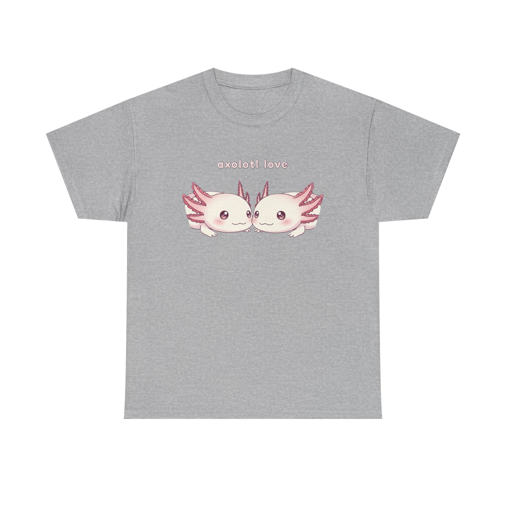 Axolotl Love T-Shirt — Cute Kissing Axolotls Graphic Tee - Adult
