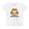 Youth Tee — 'Toadally Unbothered' Cute Frog Graphic Shirt for Kids