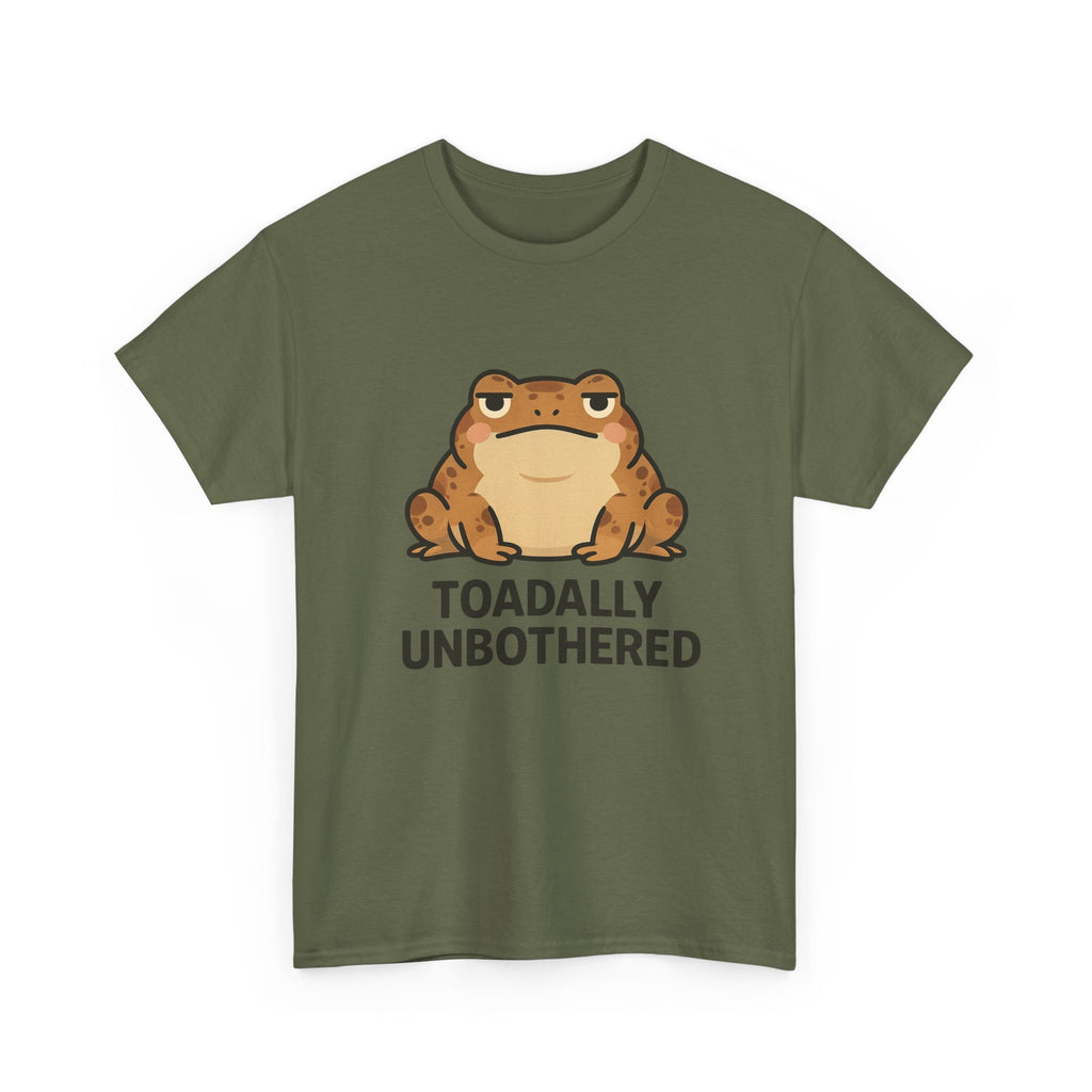 Toadally Unbothered T-Shirt — Cute Relaxed Frog Graphic Tee - Adult