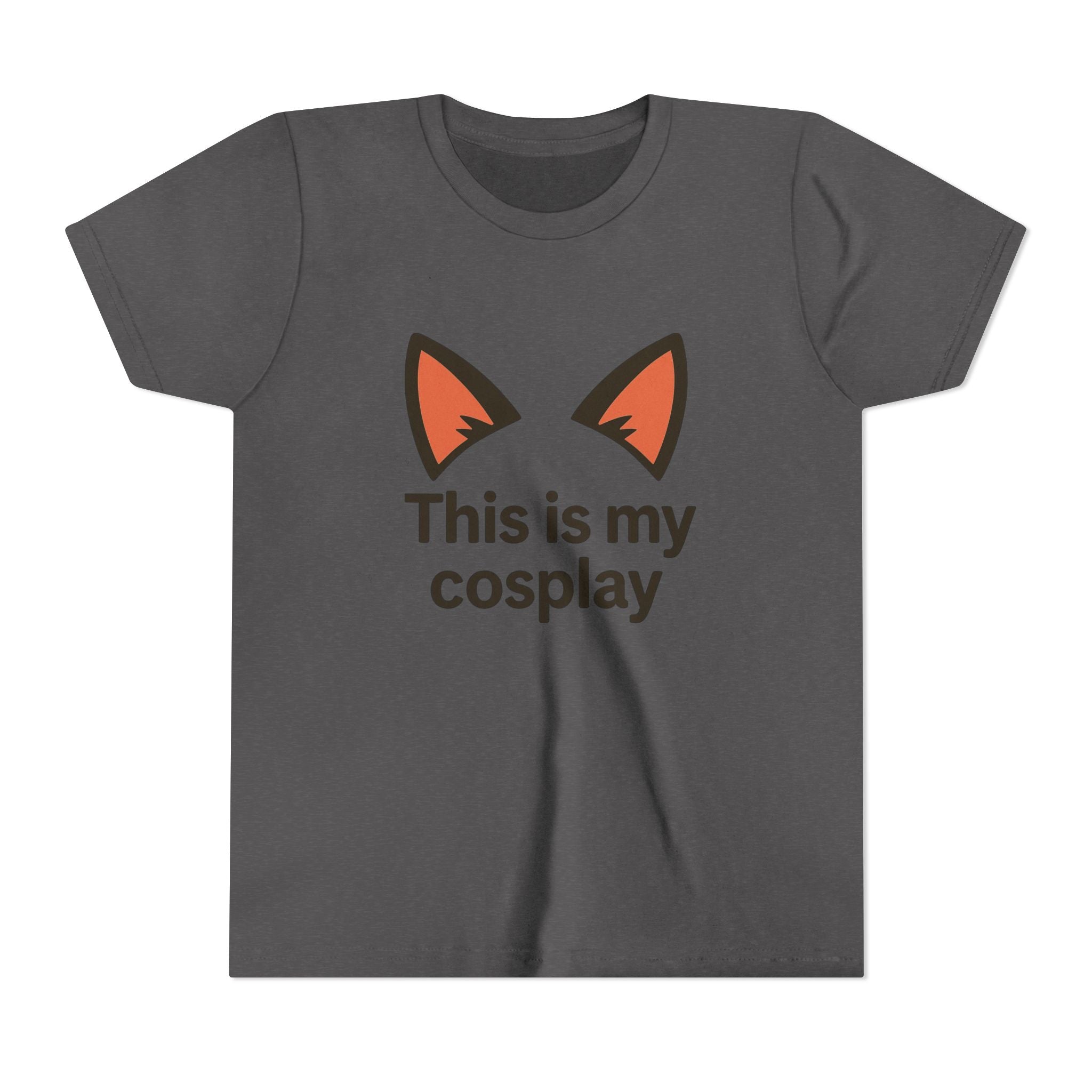 Youth Tee — "This Is My Cosplay" Fox Ear Costume Shirt