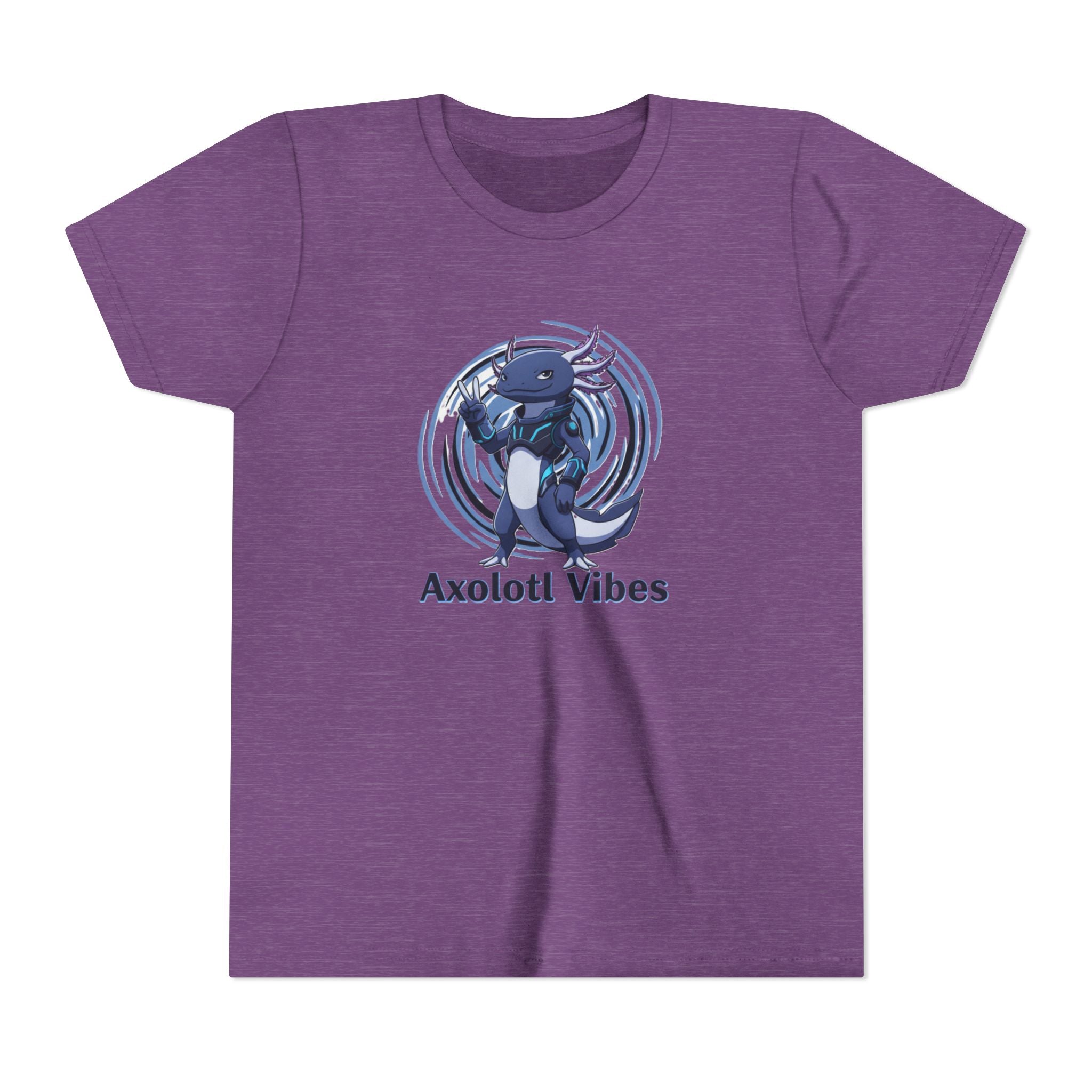 Youth Tee - 'Axolotl Vibes' Cute Axolotl Salamander Graphic Shirt - Kids