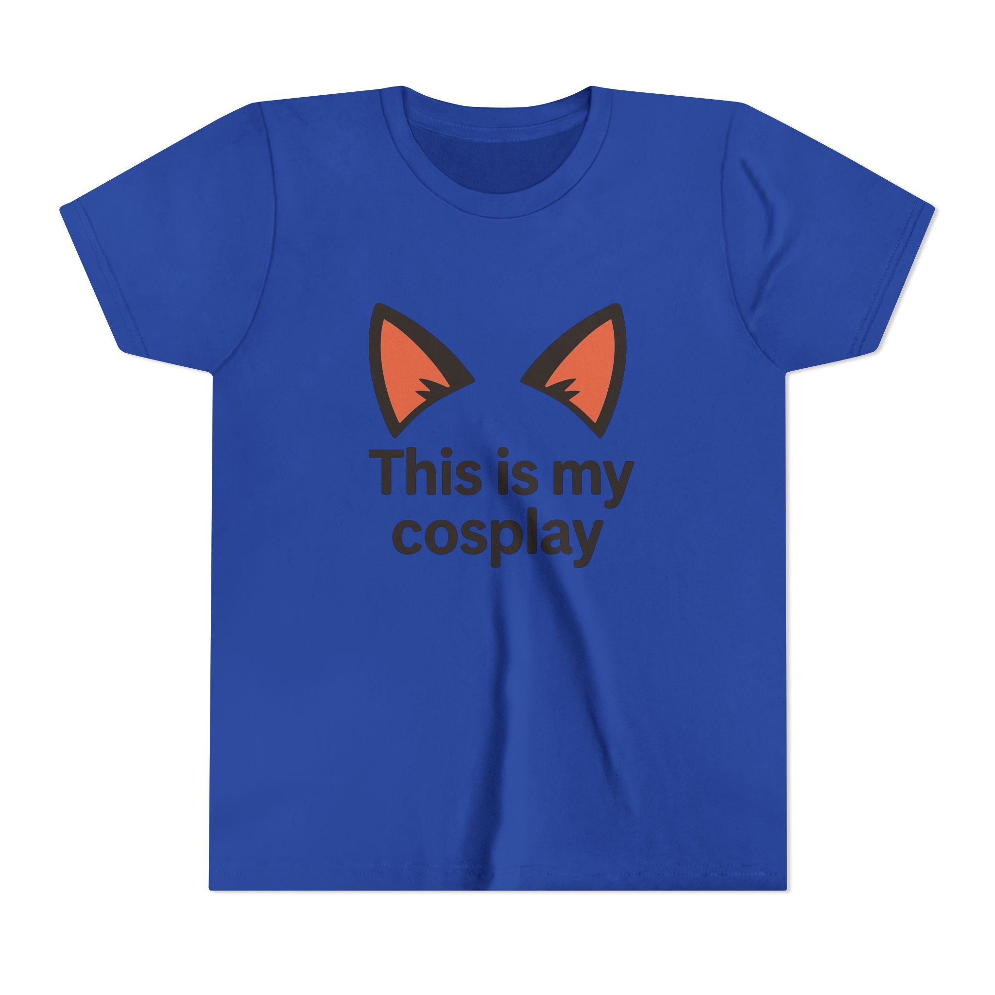 Youth Tee — "This Is My Cosplay" Fox Ear Costume Shirt
